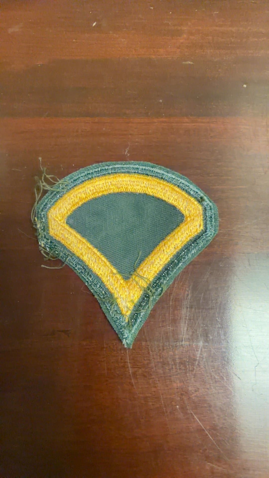 Vintage Military Chevron Patch - Image 1