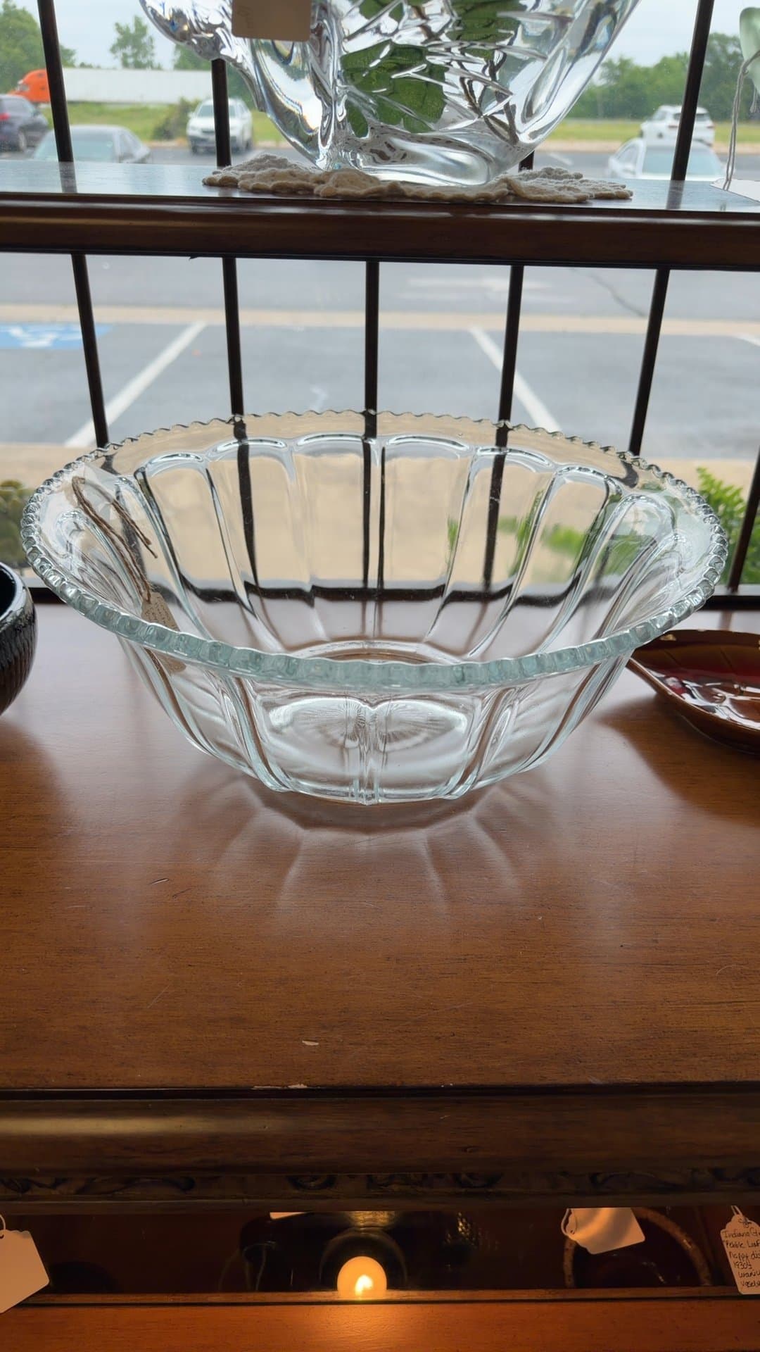 Princess House Heritage Lead Crystal Serving Bowl - Image 1
