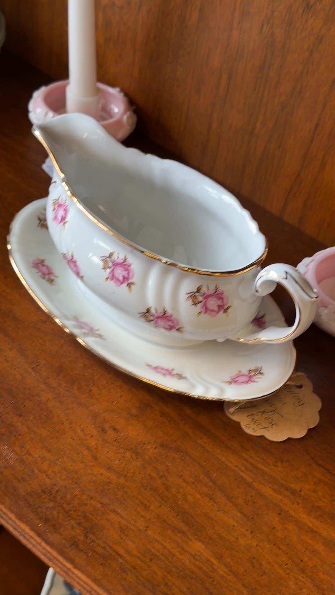 Winterling Bavaria Valley Rose Gravy Boat - Image 1