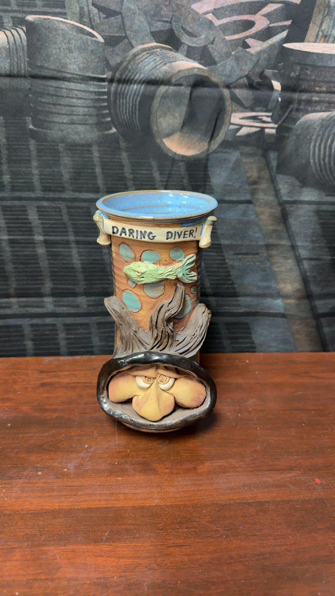 Daring Diver Ceramic Mug - Image 1