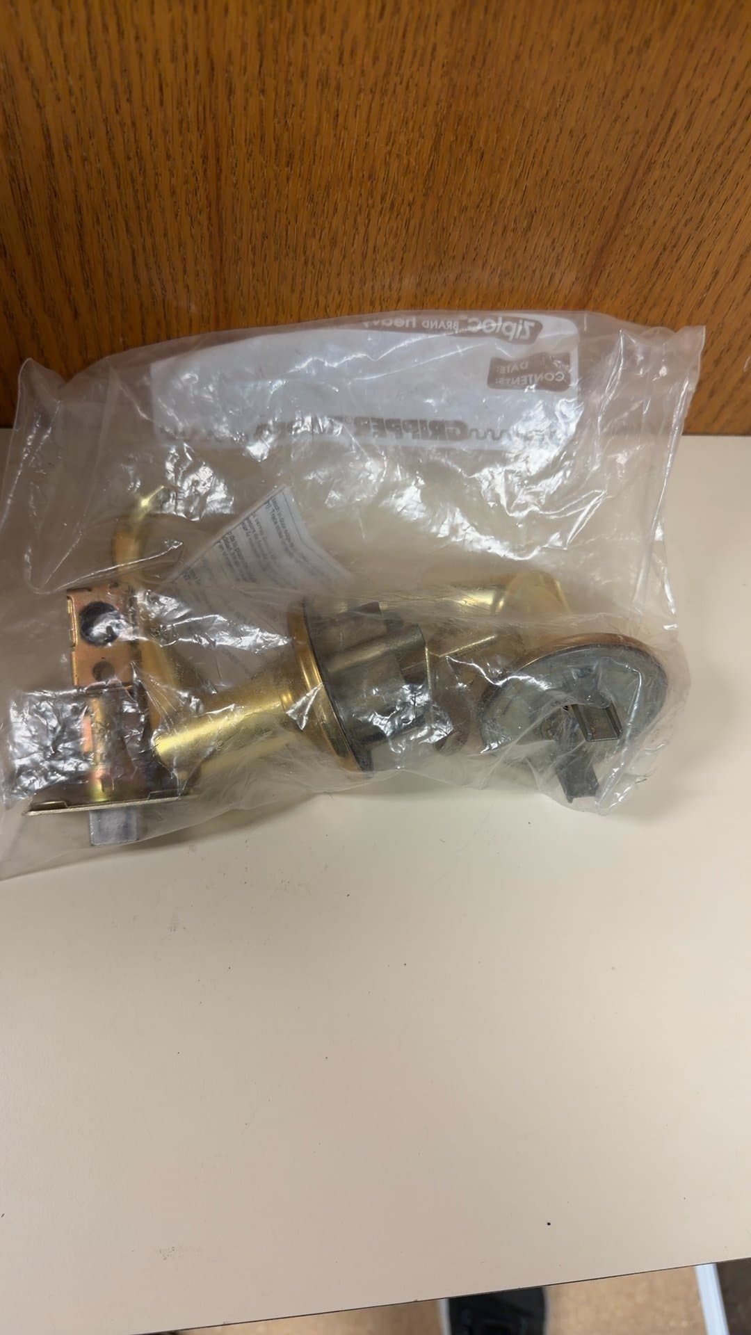 Polished Brass Door Lever Handle Set - Image 1