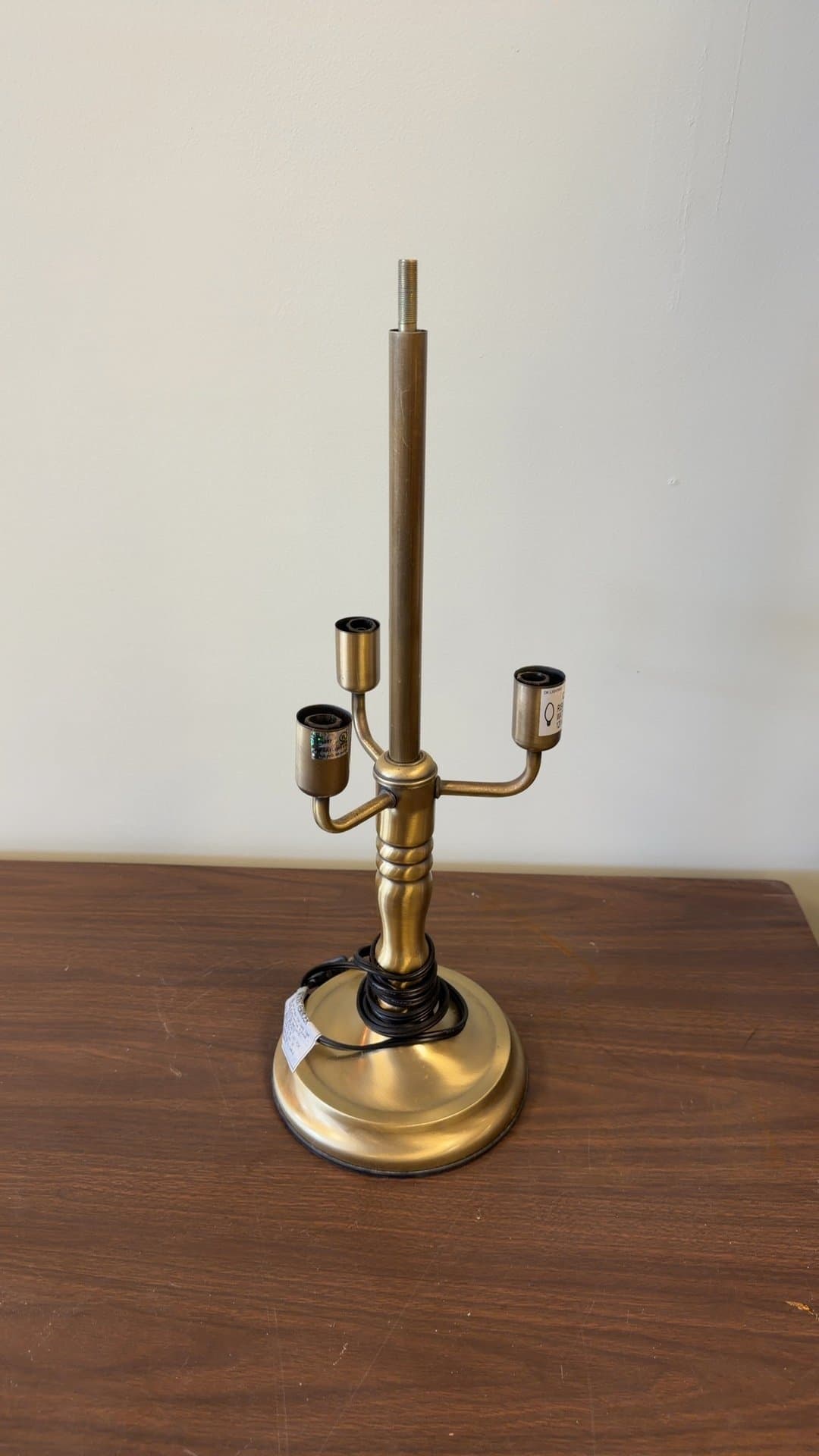 Brass Lamp Base - Image 1