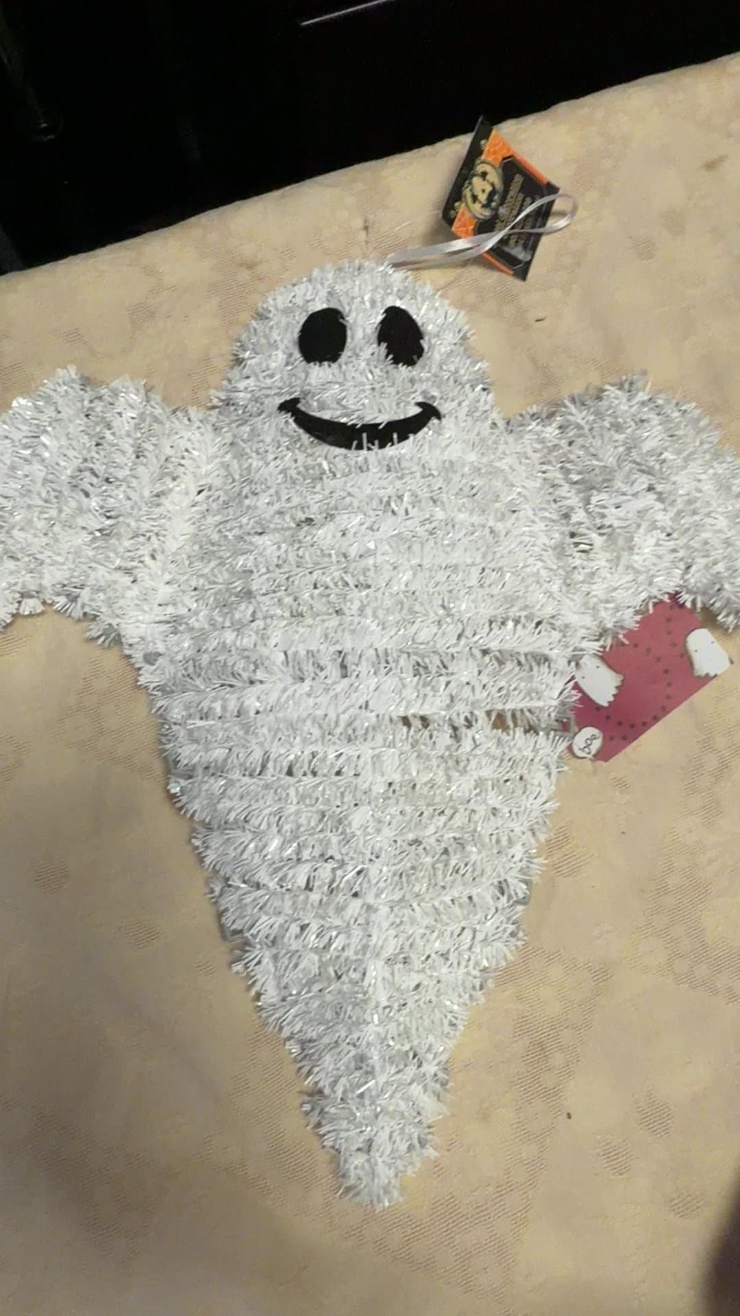 Halloween Ghost Tinsel Decoration - Image 1