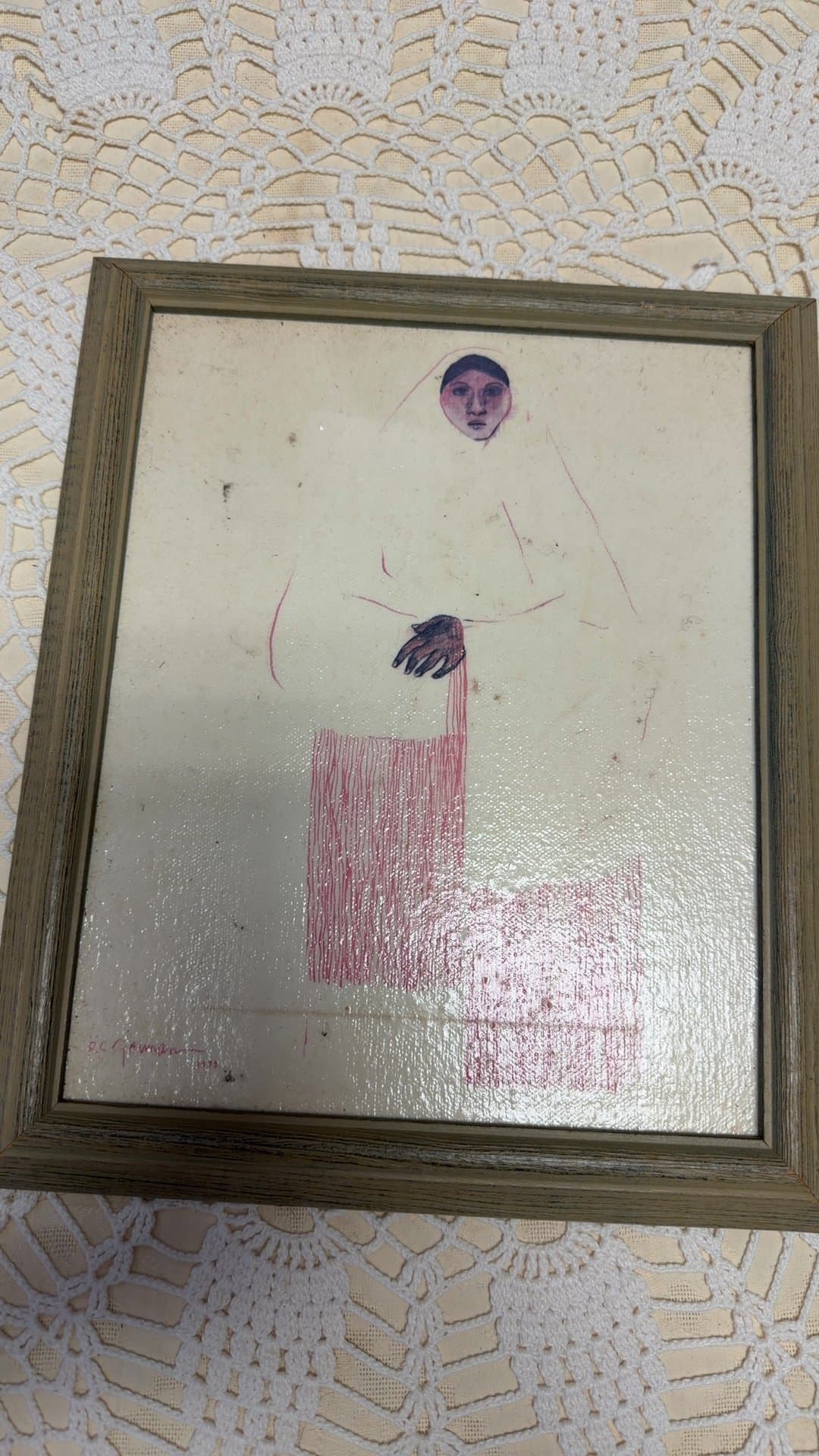 R.C. Gorman Signed Artwork 'Taos Pueblo Woman' (1979) - Image 1