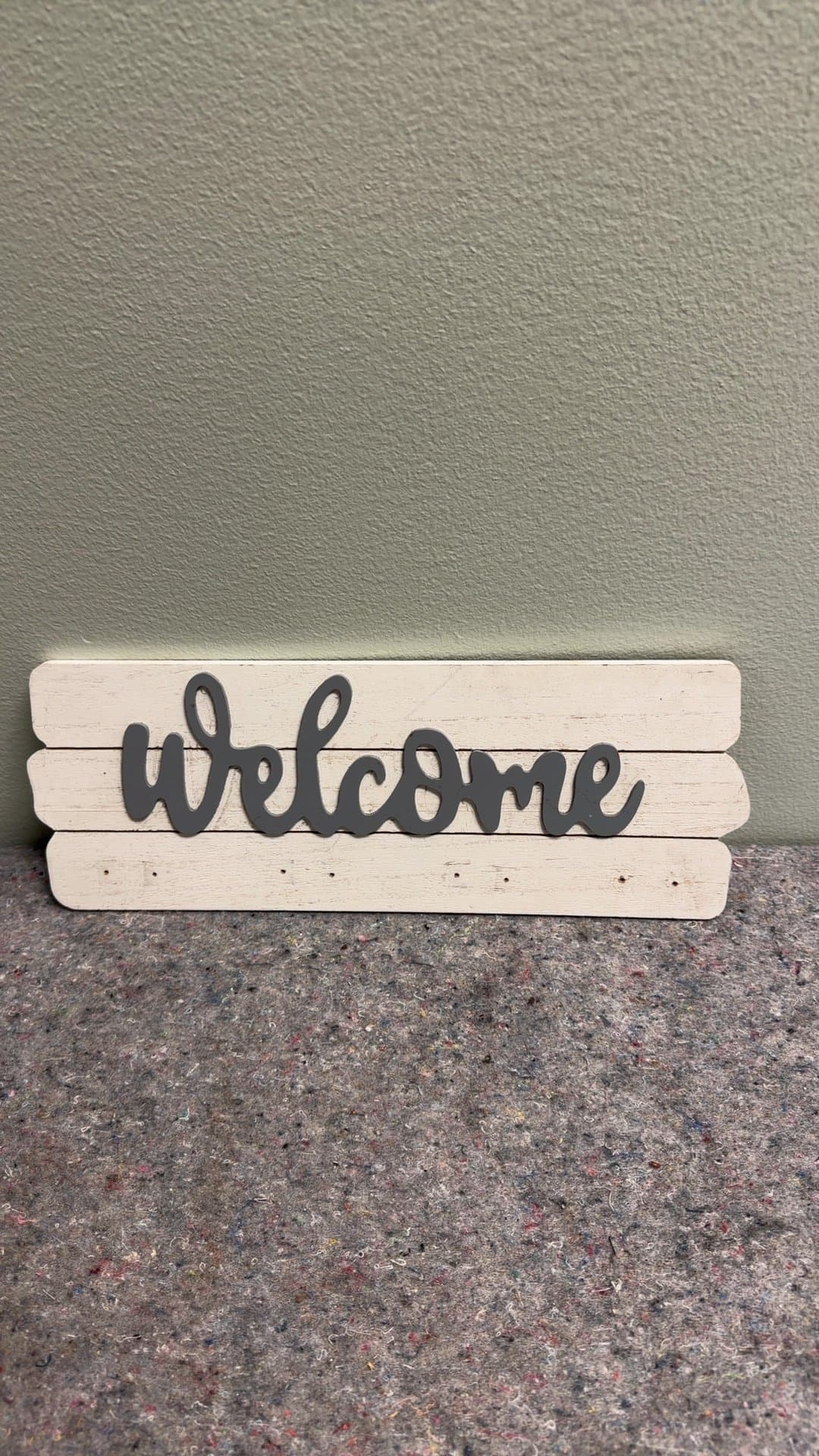 Wooden Welcome Sign - Image 1