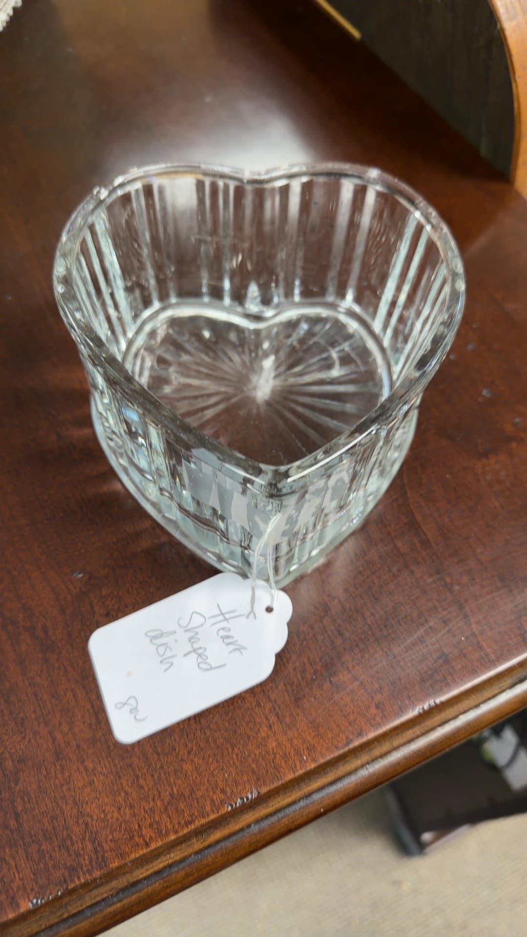 Heart Shaped Glass Dish - Image 1
