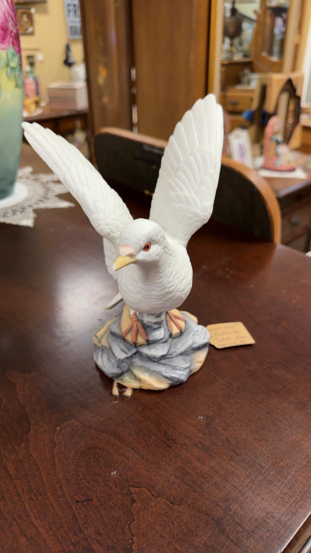 Andrea by Sadek White Dove Figurine - Image 1