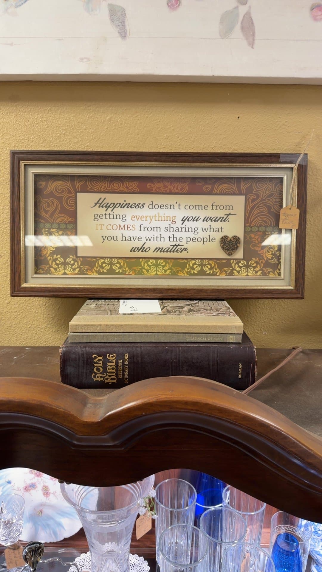 Happiness Quote Picture Frame - Image 1