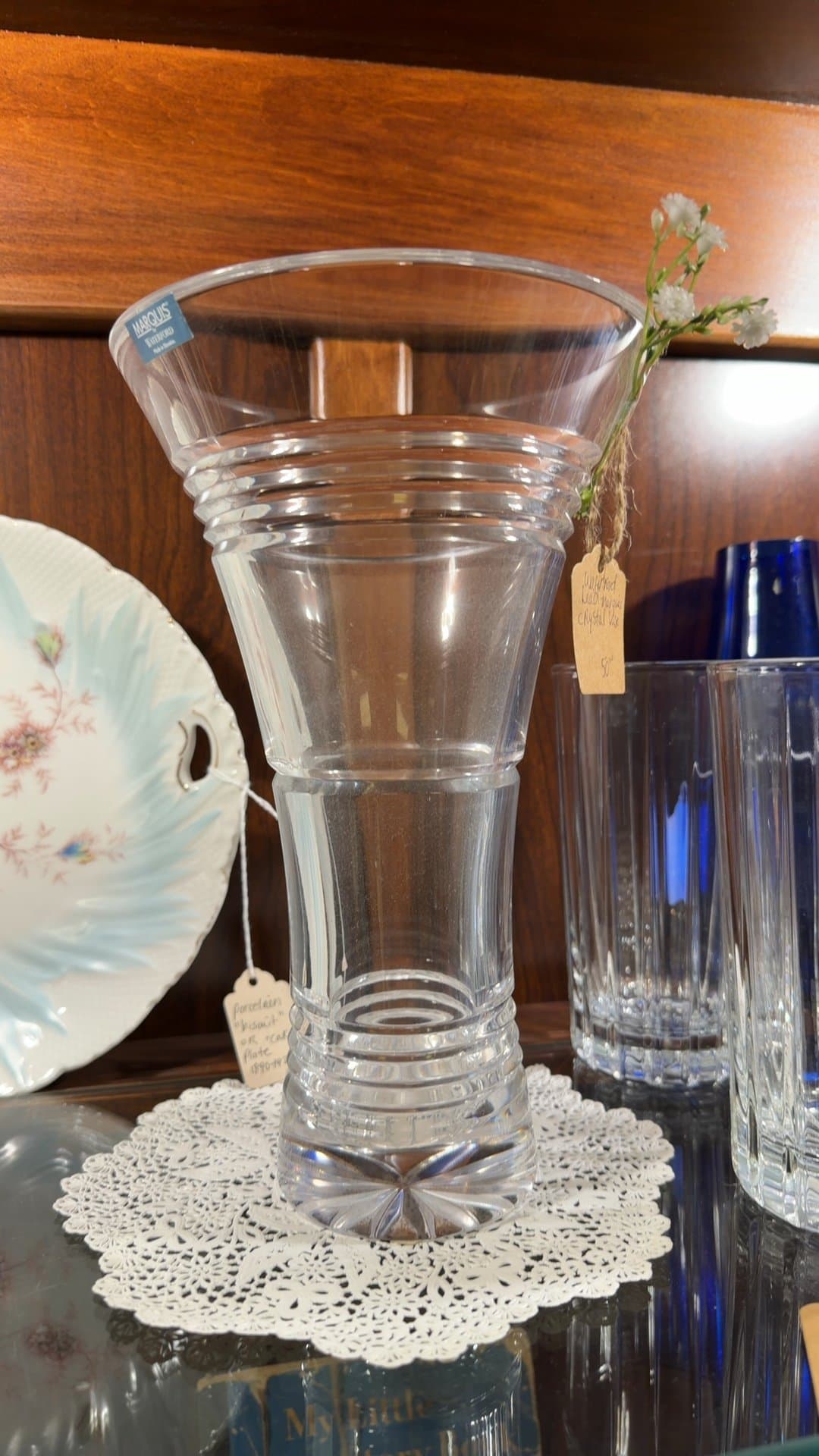 Waterford Lead Marquis Crystal Vase - Image 1