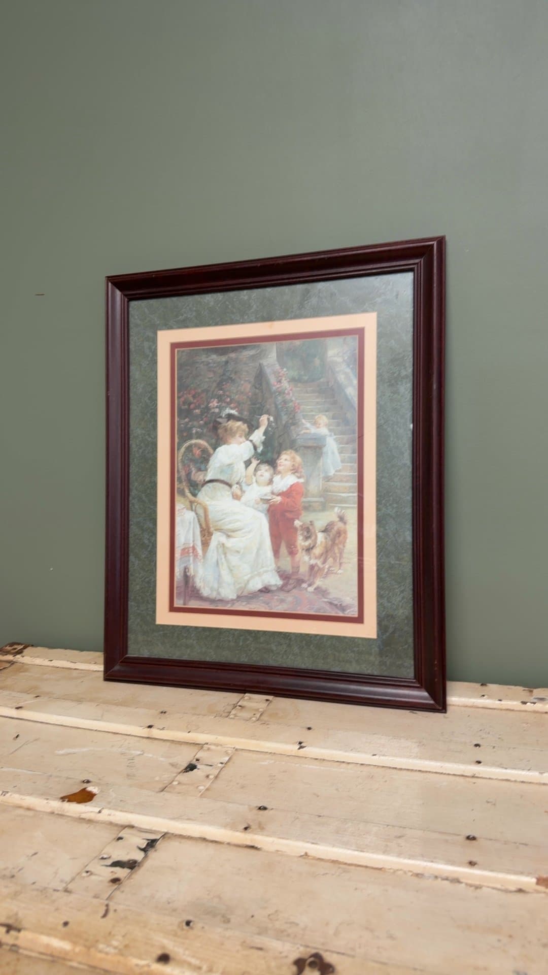 Framed Victorian Style Print - Image 1