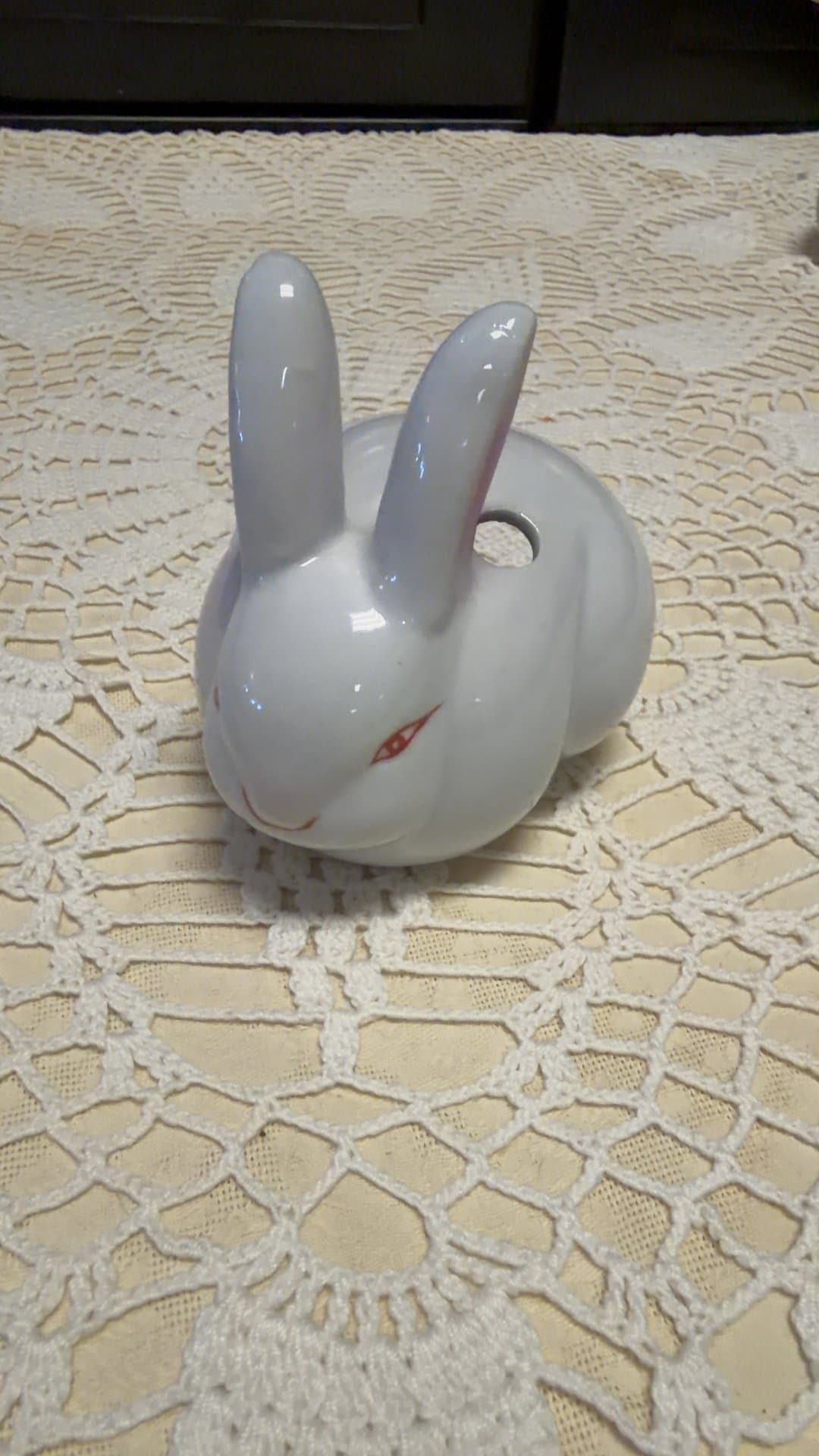 Vintage White Ceramic Bunny Rabbit - Image 1