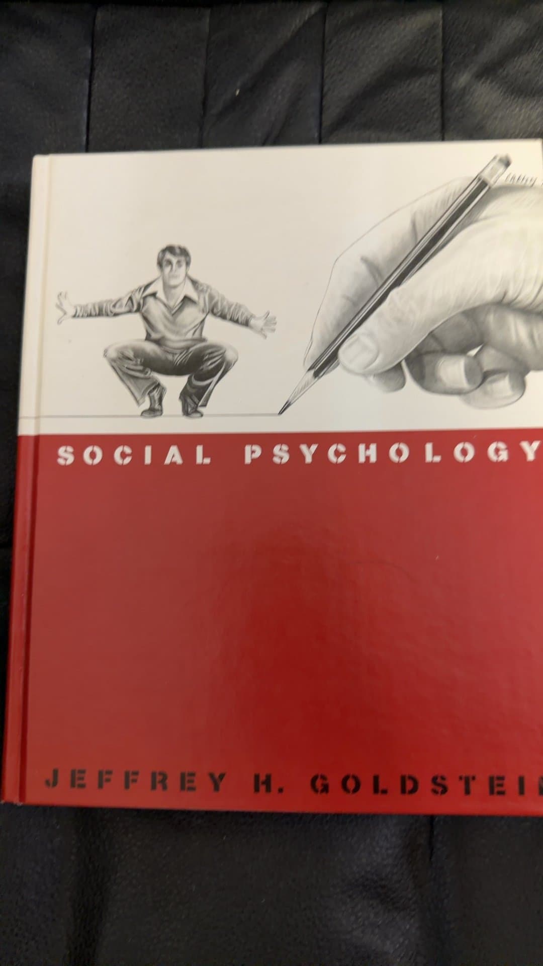 Social Psychology Hardcover Textbook by Jeffrey H. Goldstein - Image 1