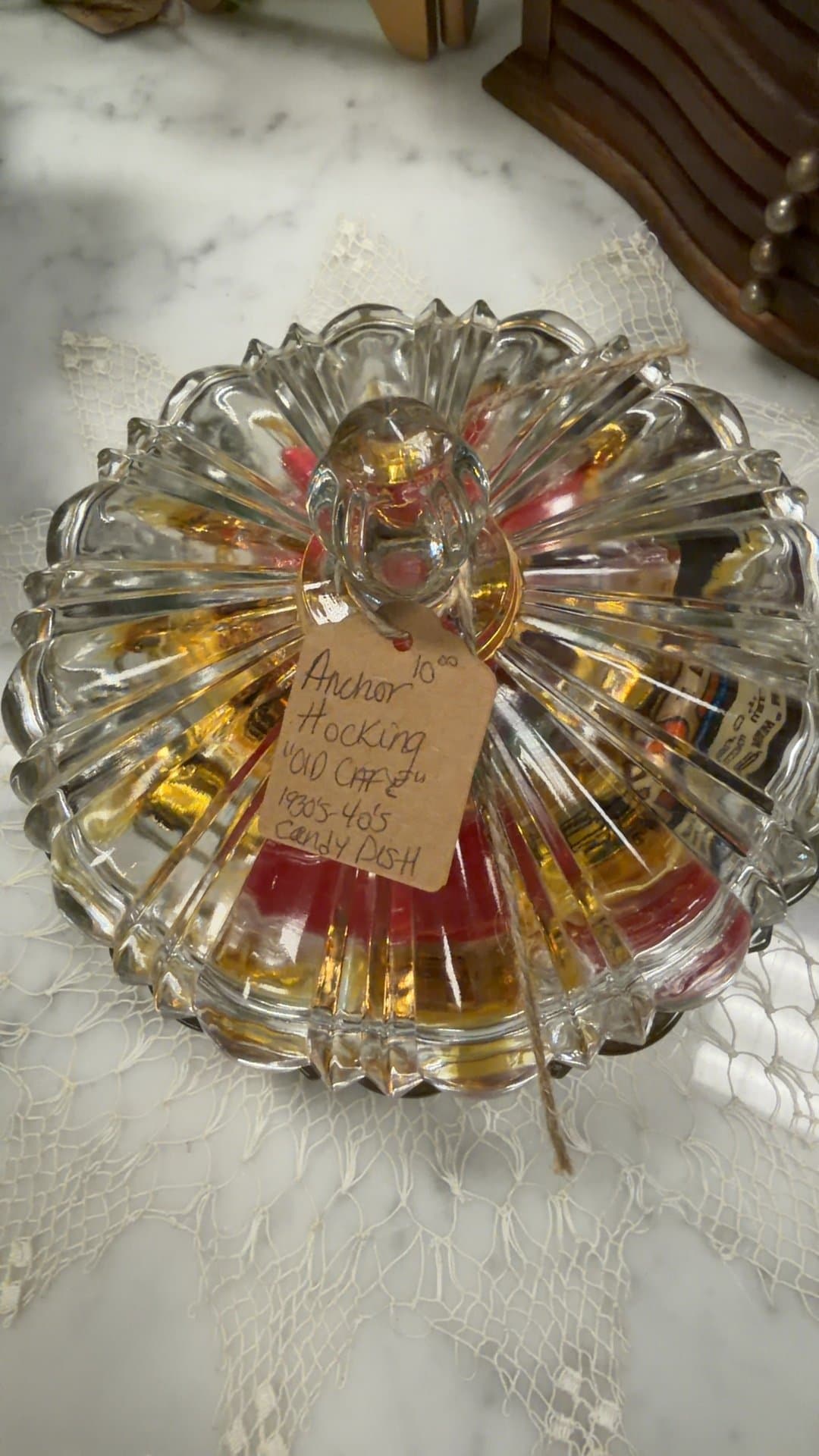 Anchor Hocking 'Old Cafe' Candy Dish - Image 1