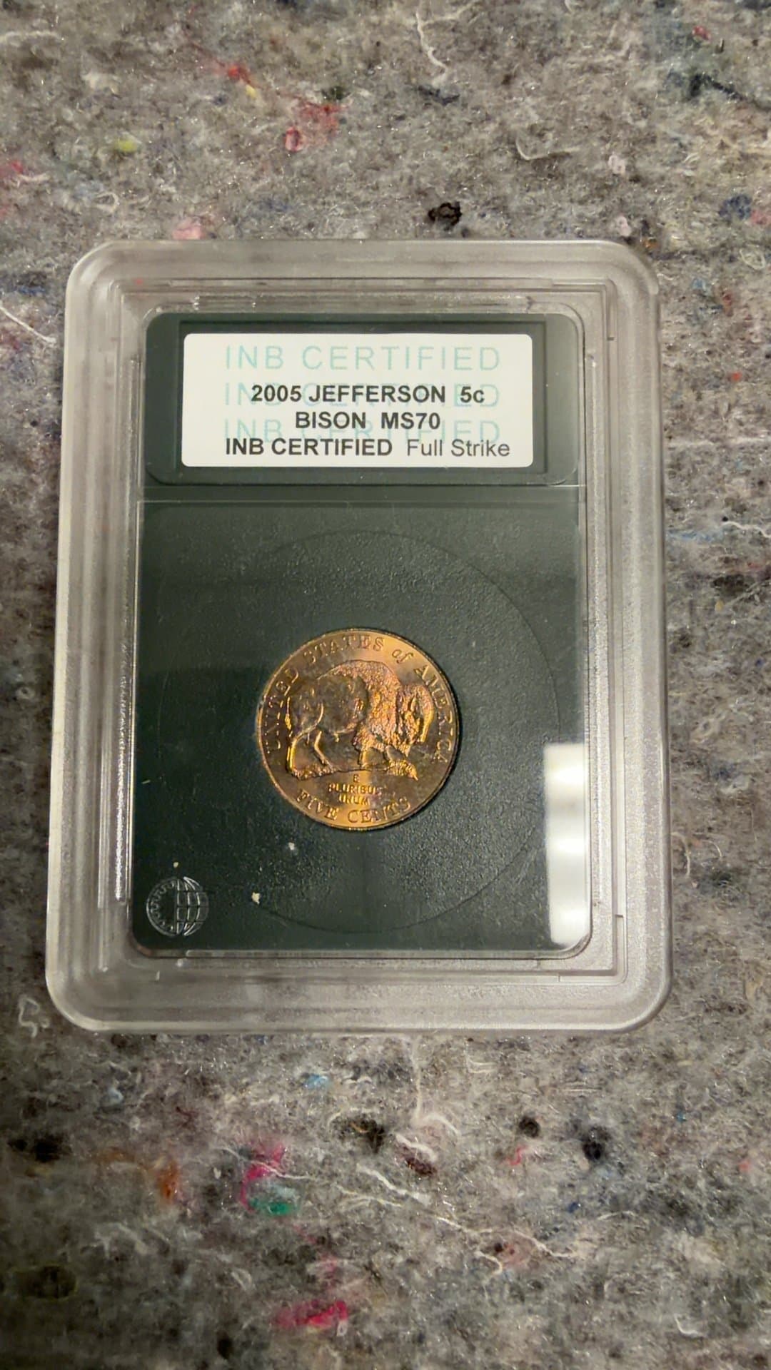 2005 Jefferson Nickel Bison MS70 - Image 1