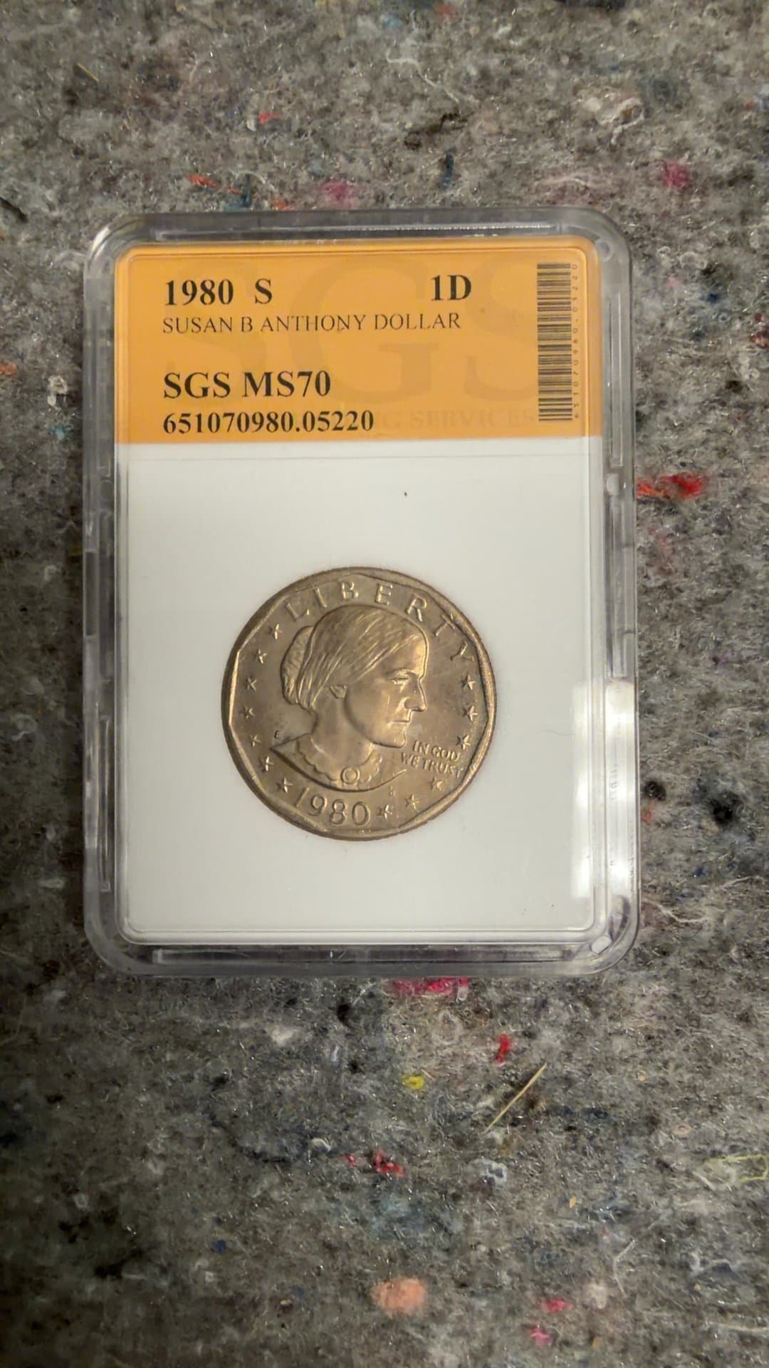 1980 S Susan B. Anthony Dollar Coin - Image 1