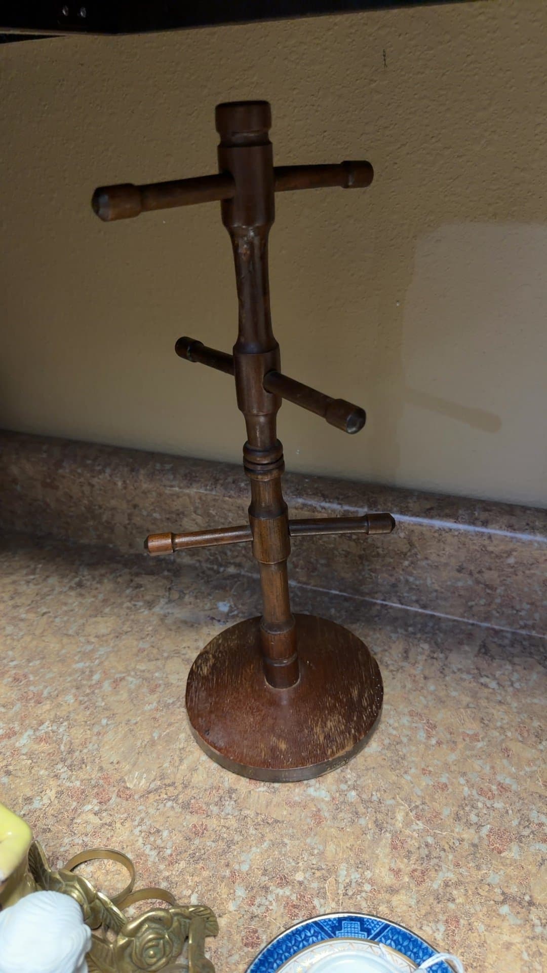 Vintage Wooden Jewelry Stand - Image 1