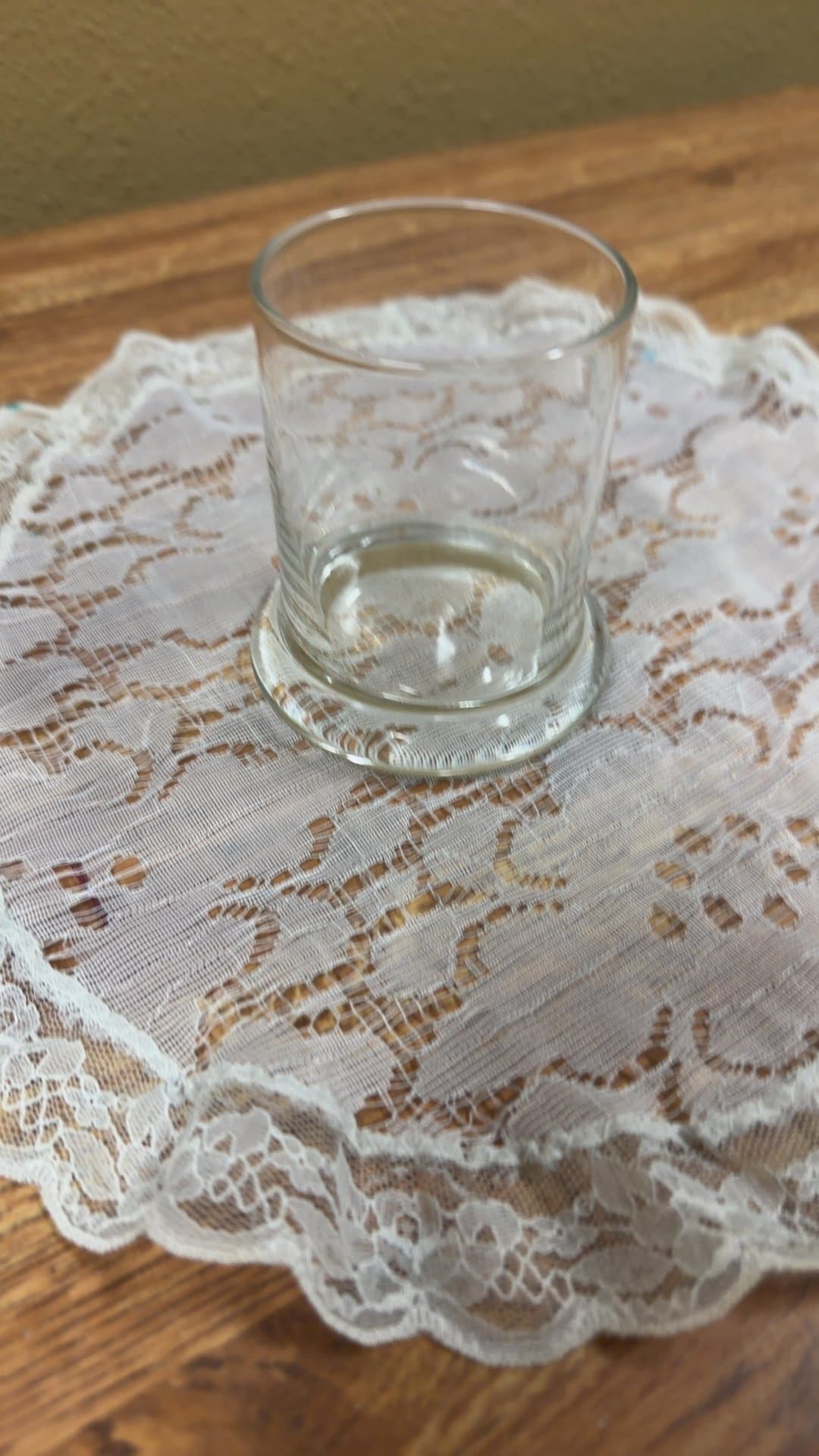 Glass candle holder - Image 1