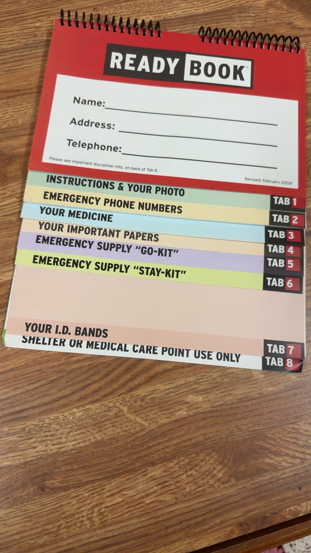 Emergency Preparedness Ready Book - Image 1