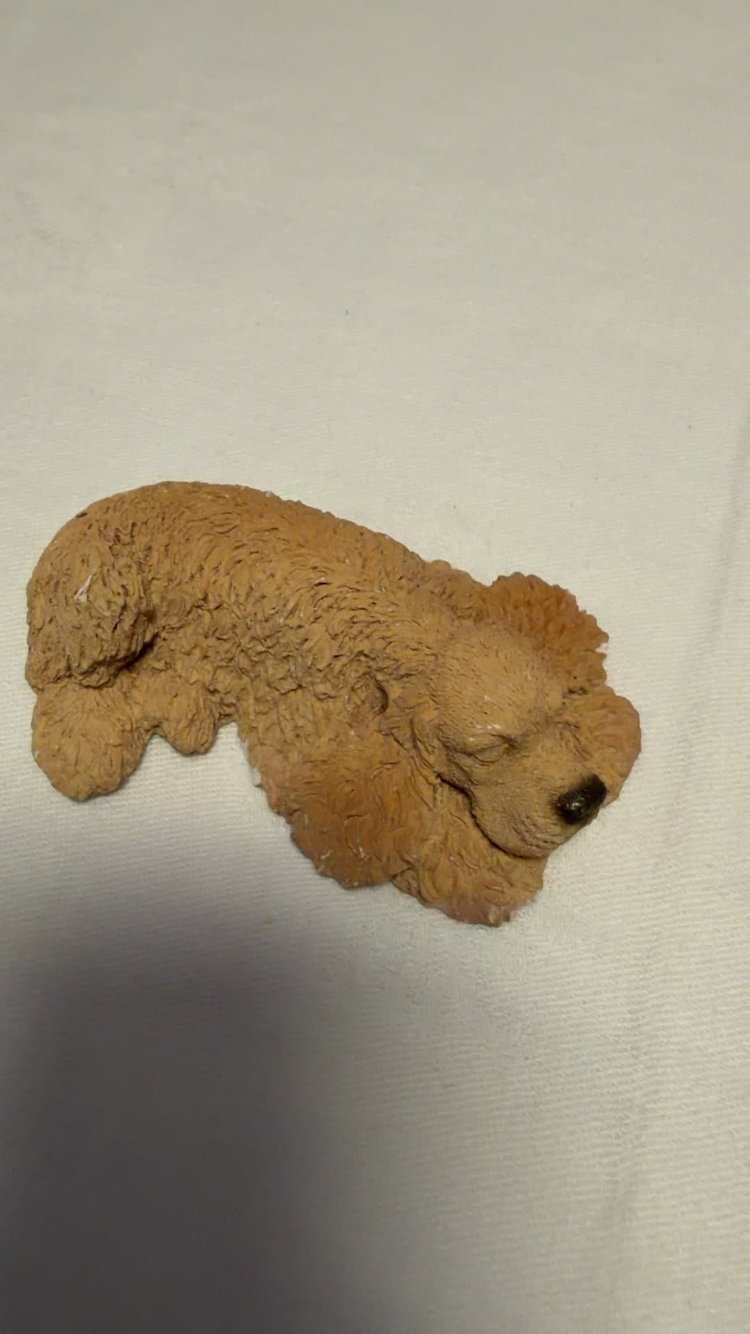 Sleeping Cocker Spaniel Resin Figurine - Image 1