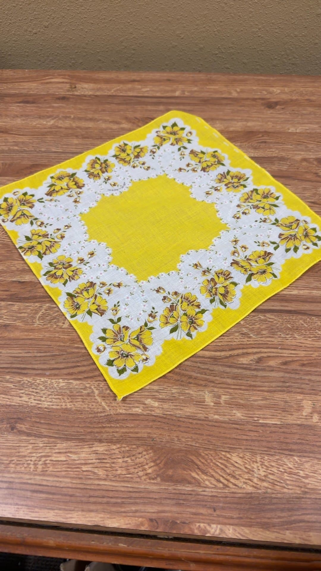 Vintage Floral Handkerchief - Image 1