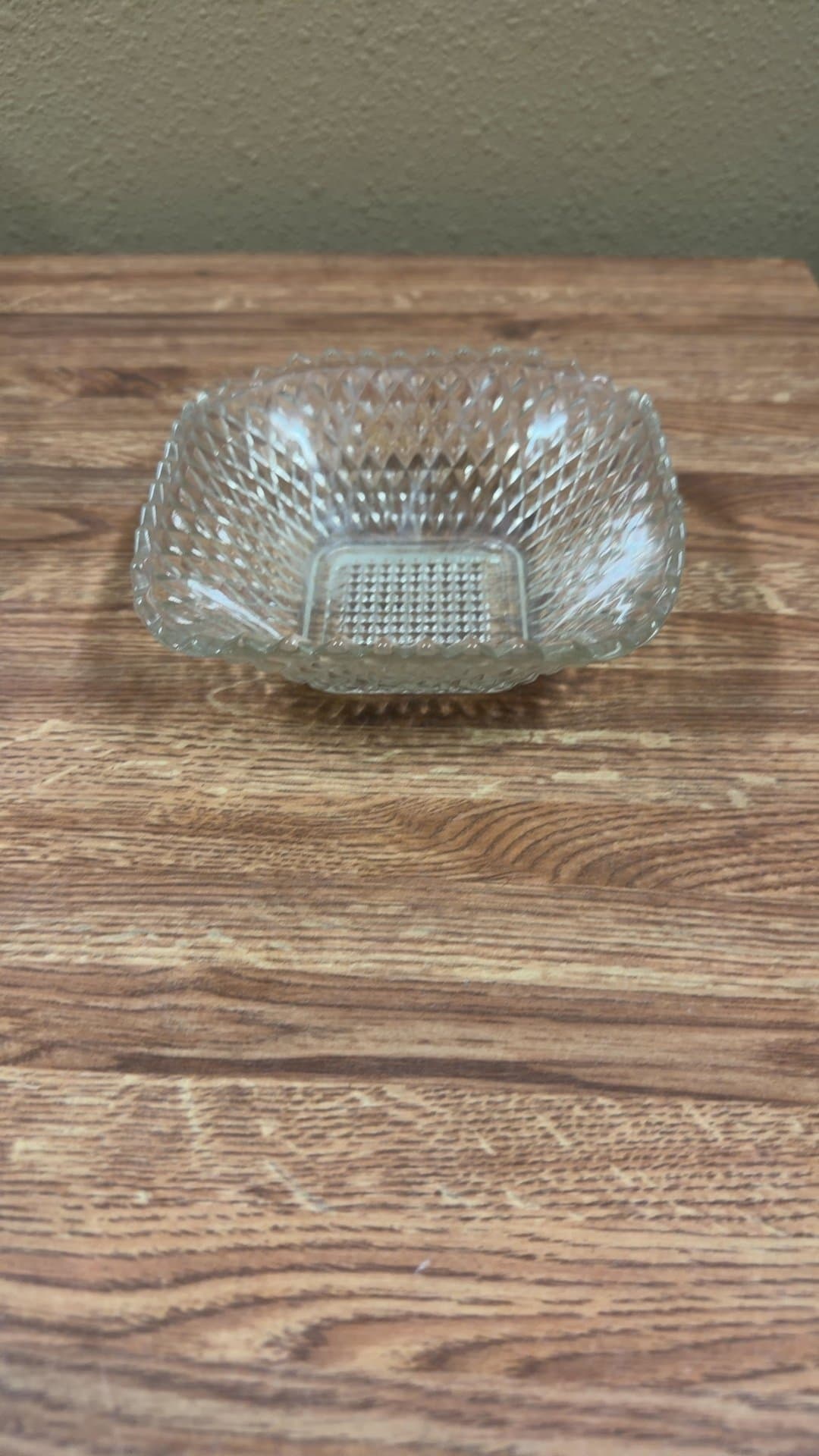 Vintage Cut Glass Bowl - Image 1
