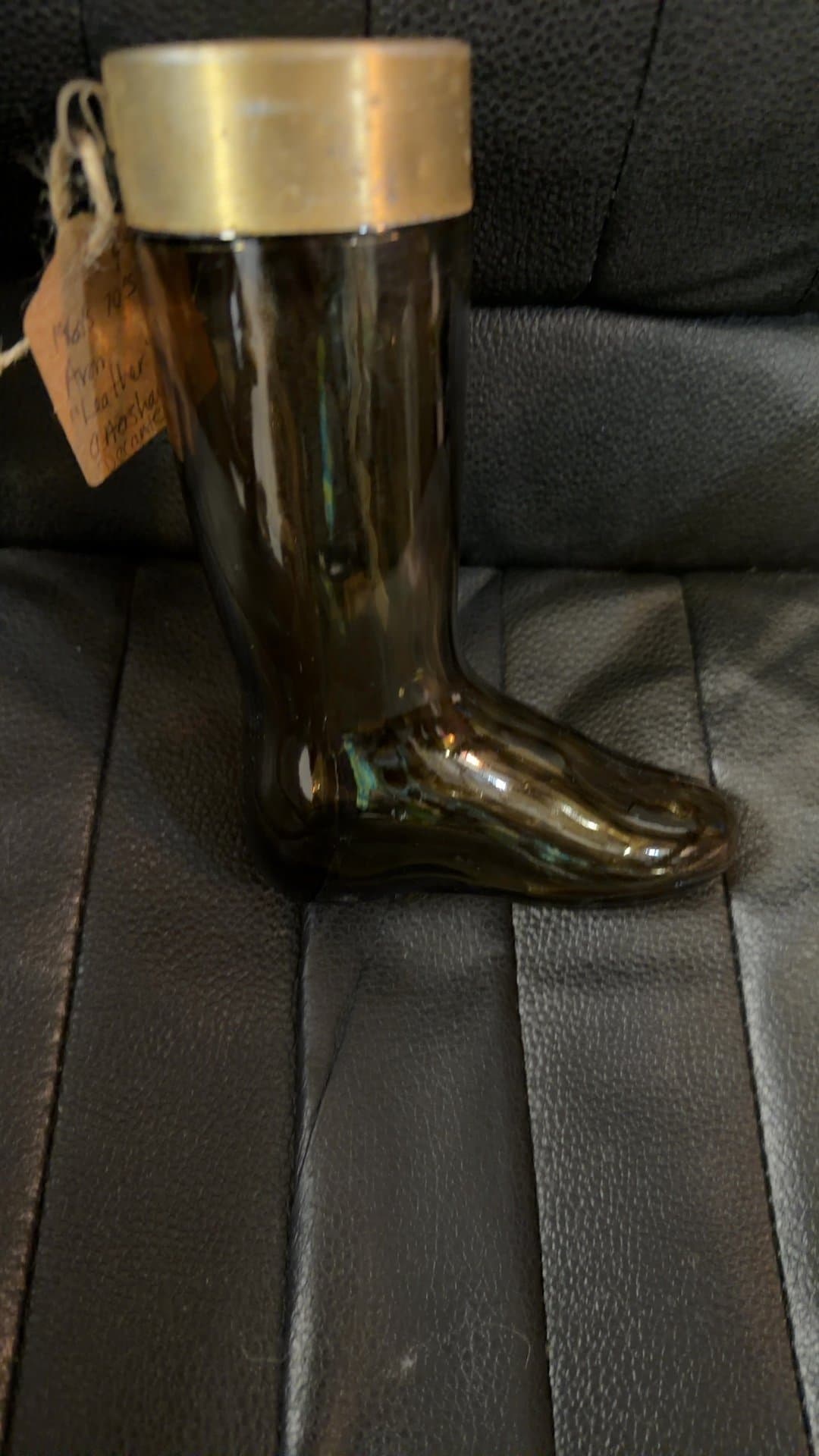 Avon 'Leather' Boot Shaped Aftershave Decanter - Image 1