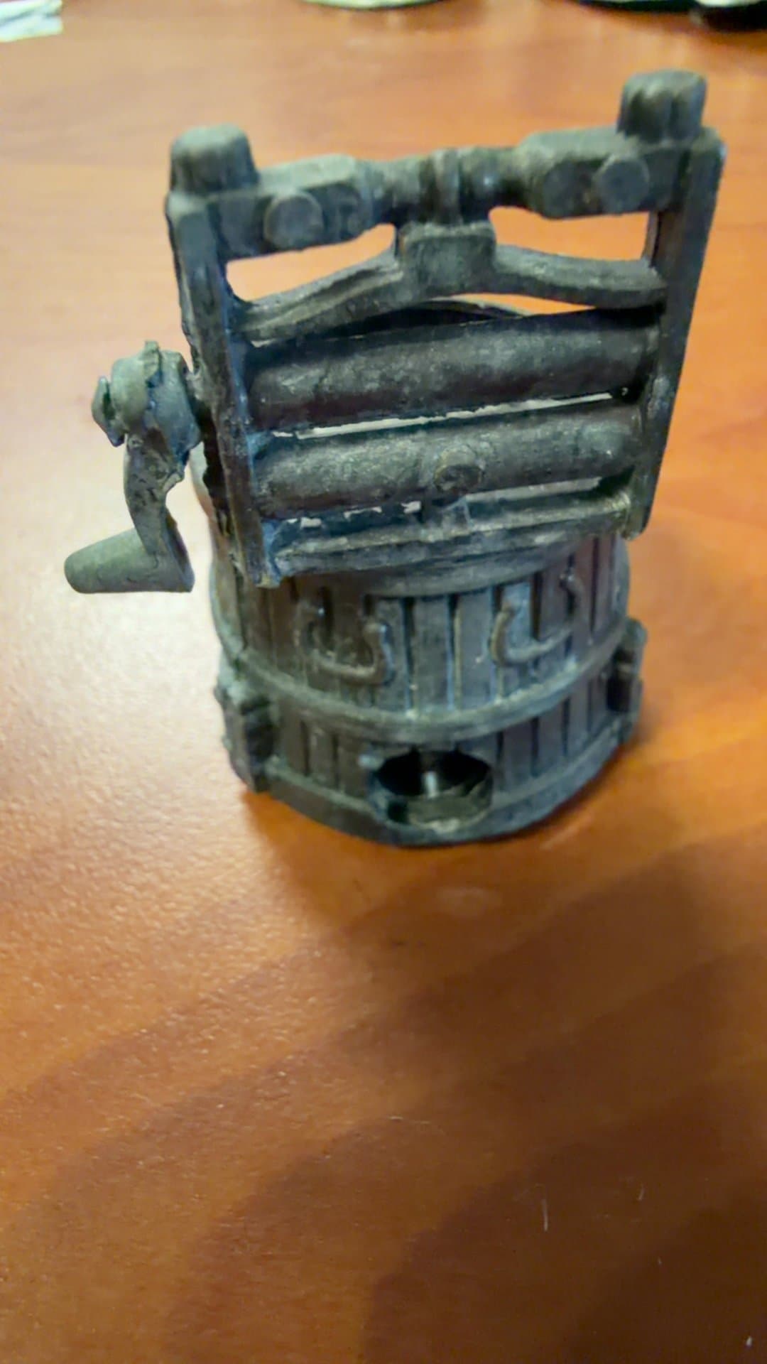 Vintage Metal Ringer Washer Pencil Sharpener - Image 1