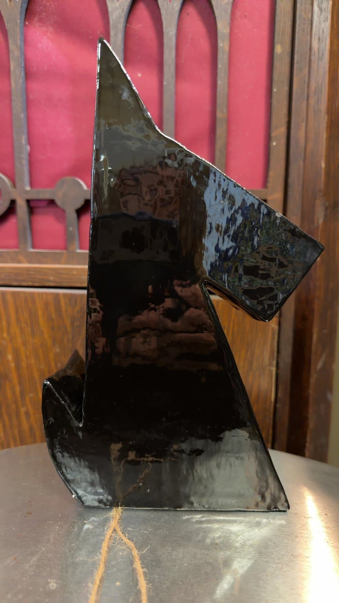 Black Ceramic Scotty Dog Figure - Image 1
