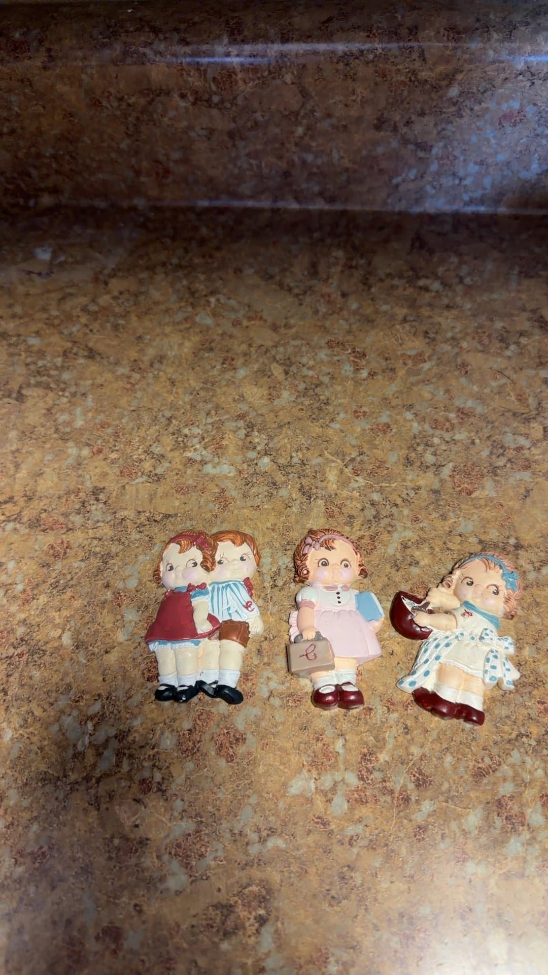 miniature Campbell's soup "Souper Kids" ceramic magnets - Image 1