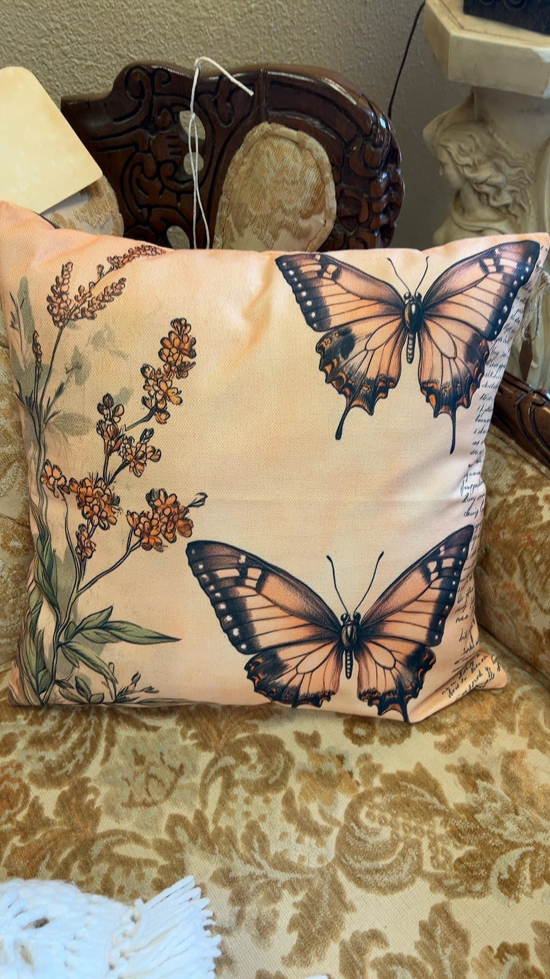Butterfly Decorative Throw Pillow