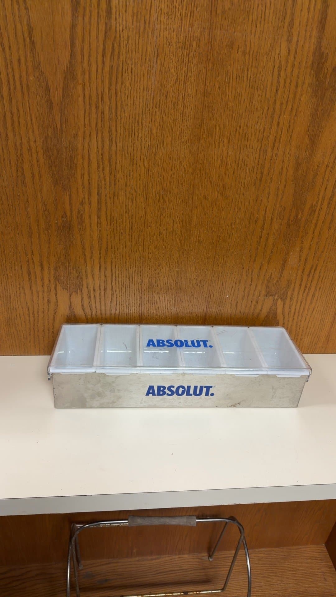 Absolut Branded Bar Condiment Holder - Image 1