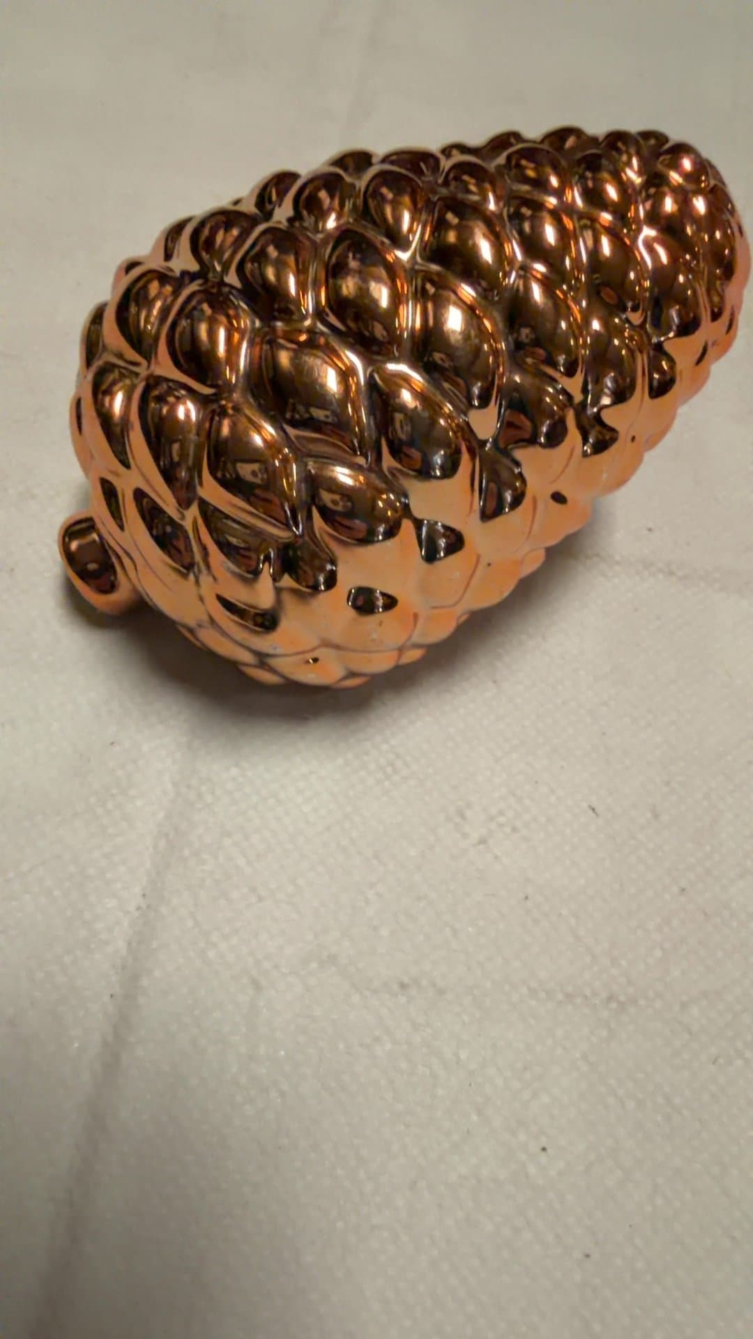 Copper Ceramic Pinecone - Image 1