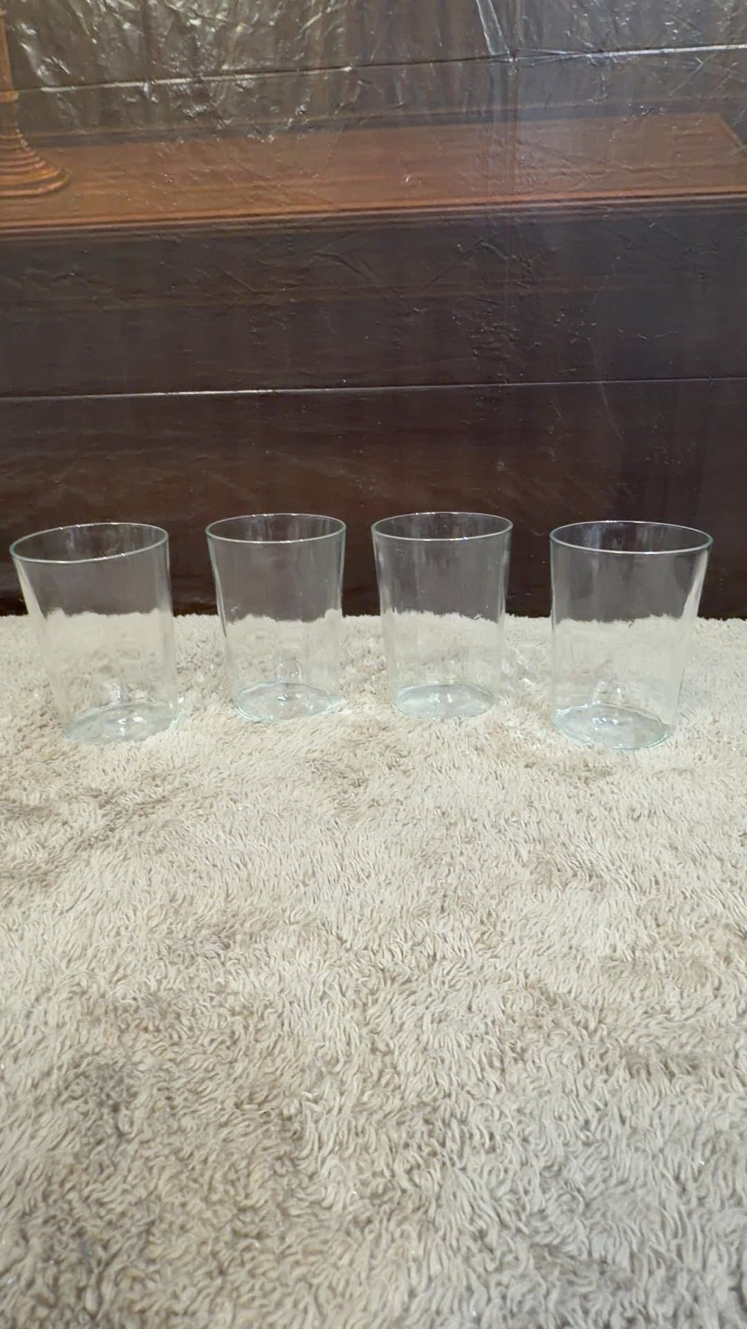 Clear Glass Drinking Tumblers (Set of 4) - Image 1