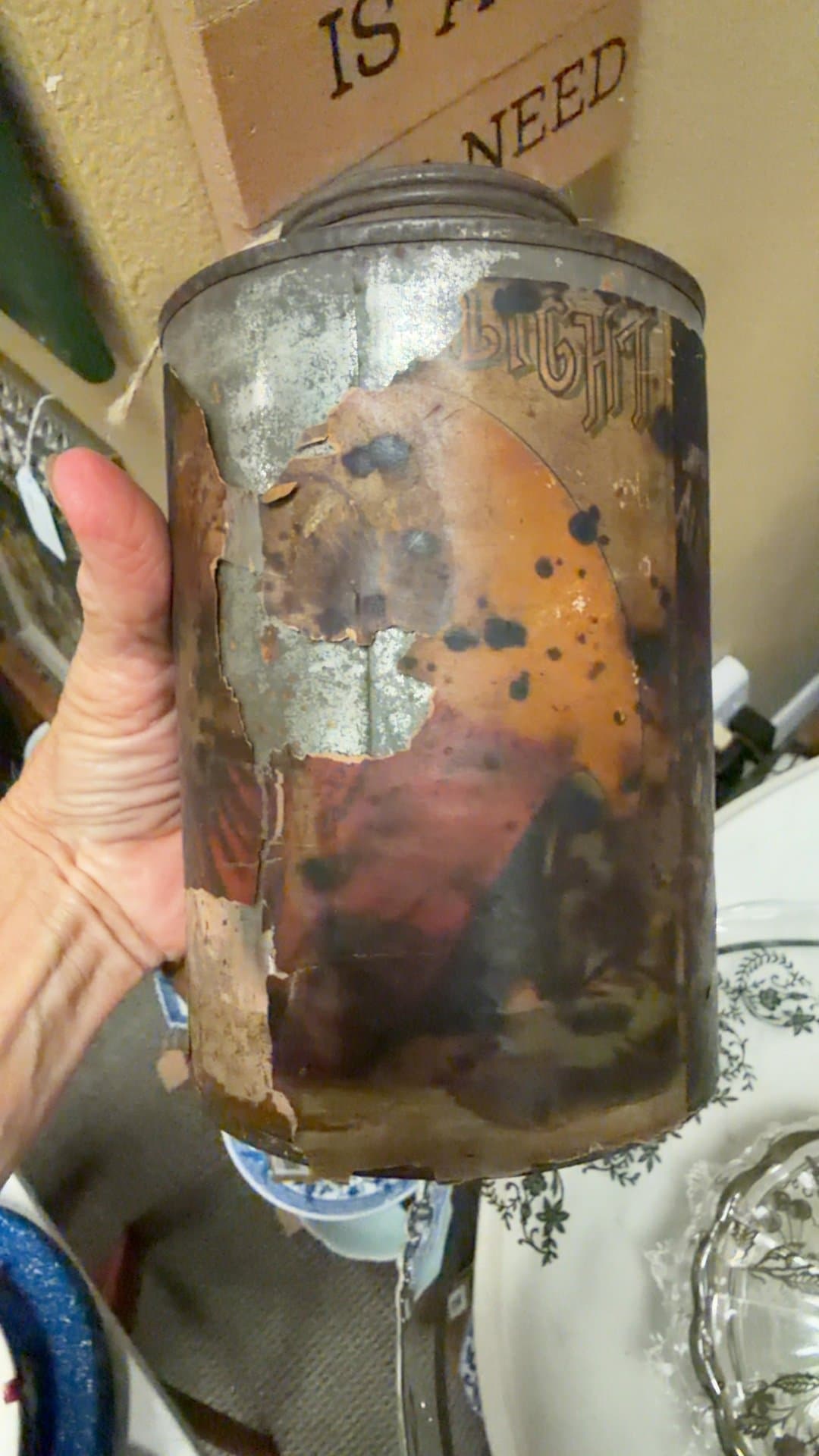 Antique Grand Union Tea Co. Coffee/Tea Bin - Image 1