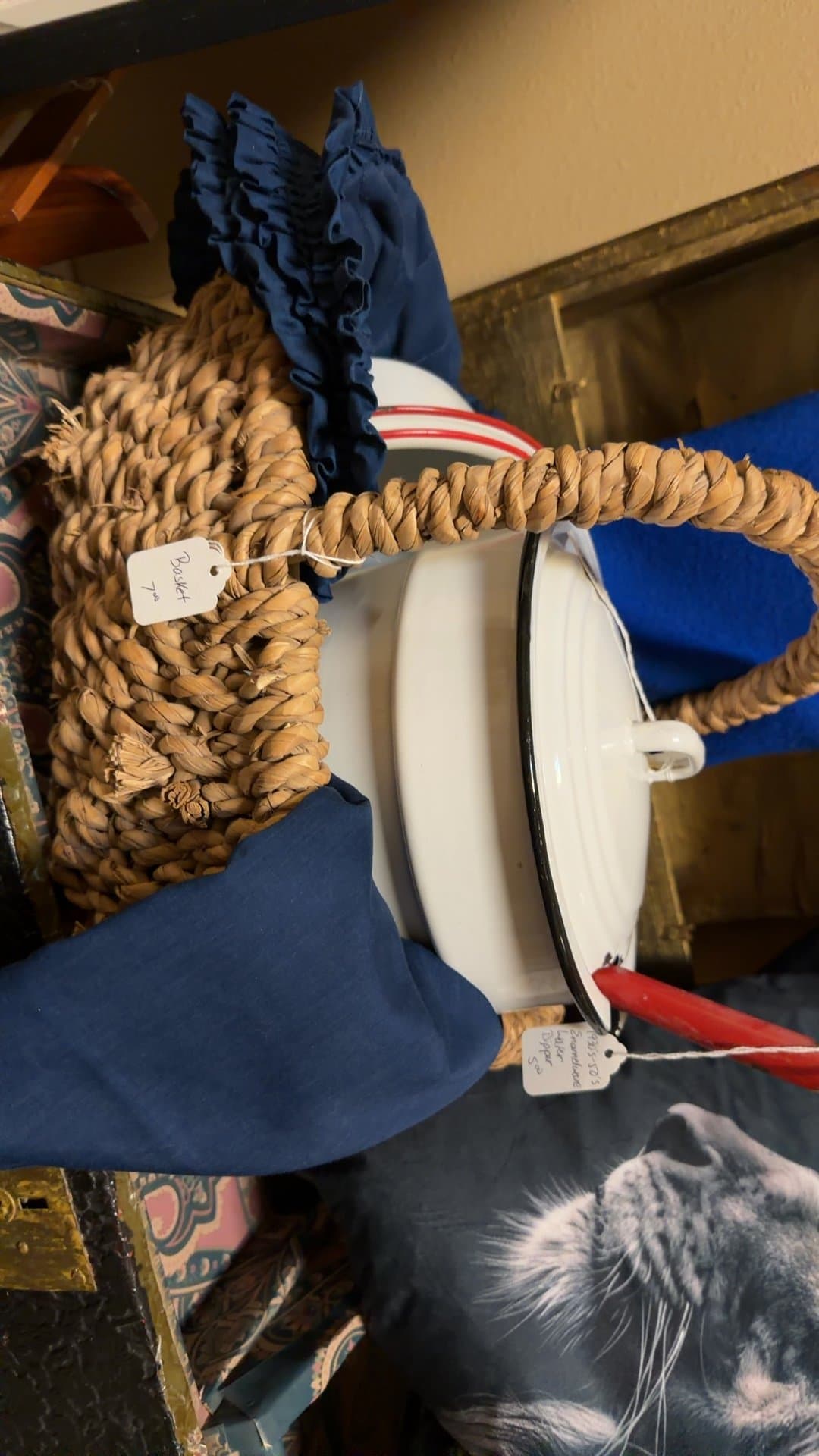 Woven Straw Basket - Image 1