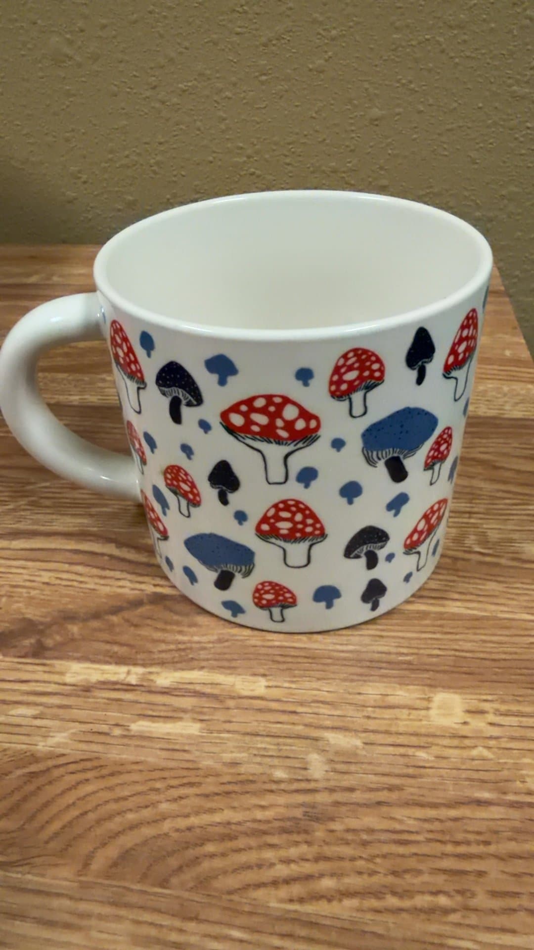 Mushroom Pattern Ceramic Coffee Mug - Image 1