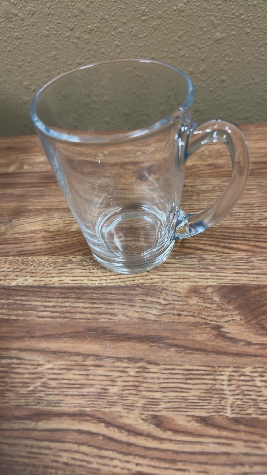 Clear Glass Coffee Mug - Image 1