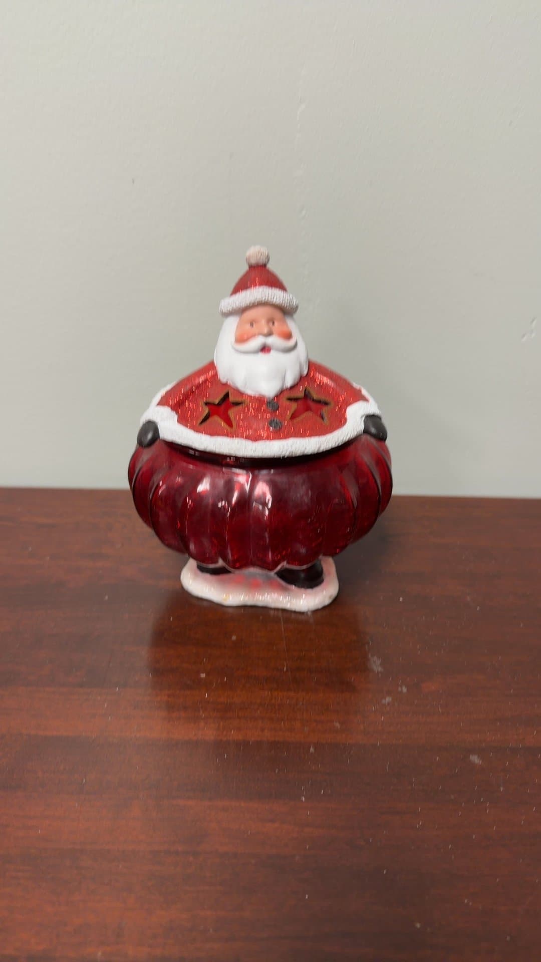 Santa Claus Decorative Candy Jar - Image 1