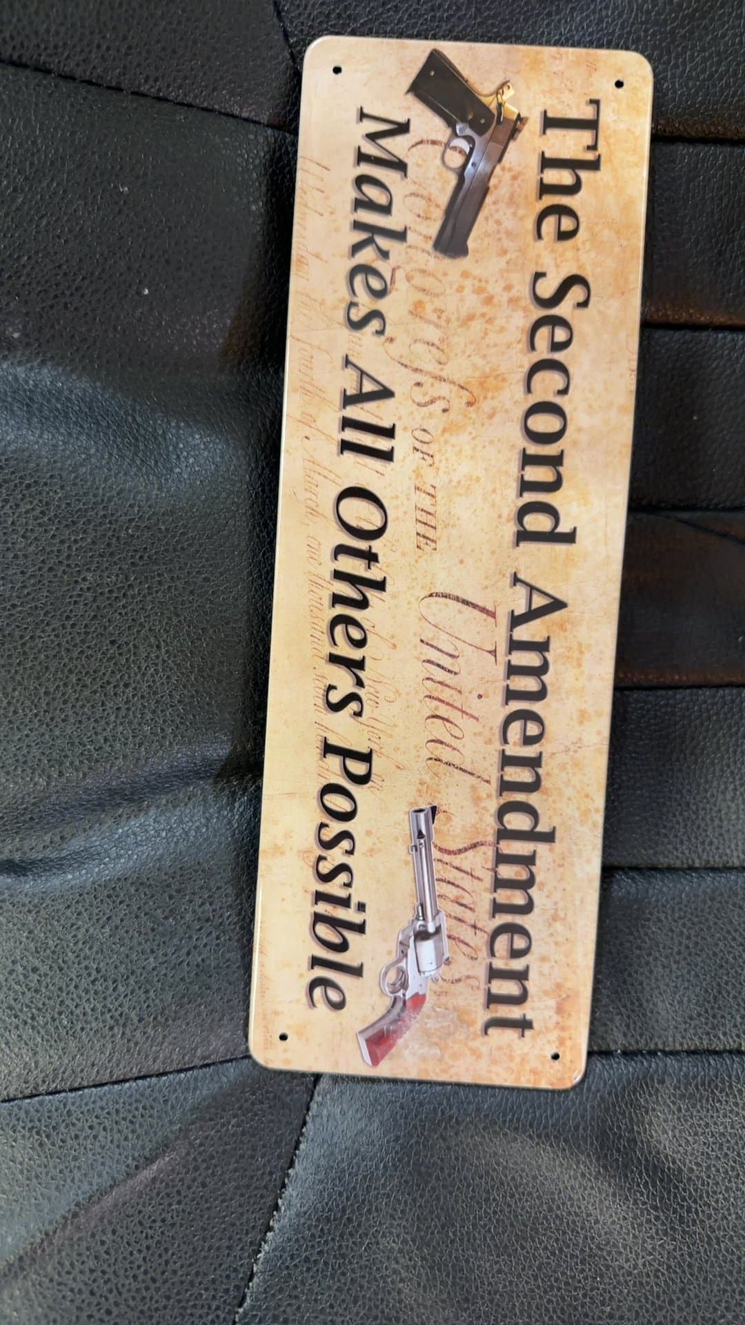Second Amendment Metal Sign - Image 1