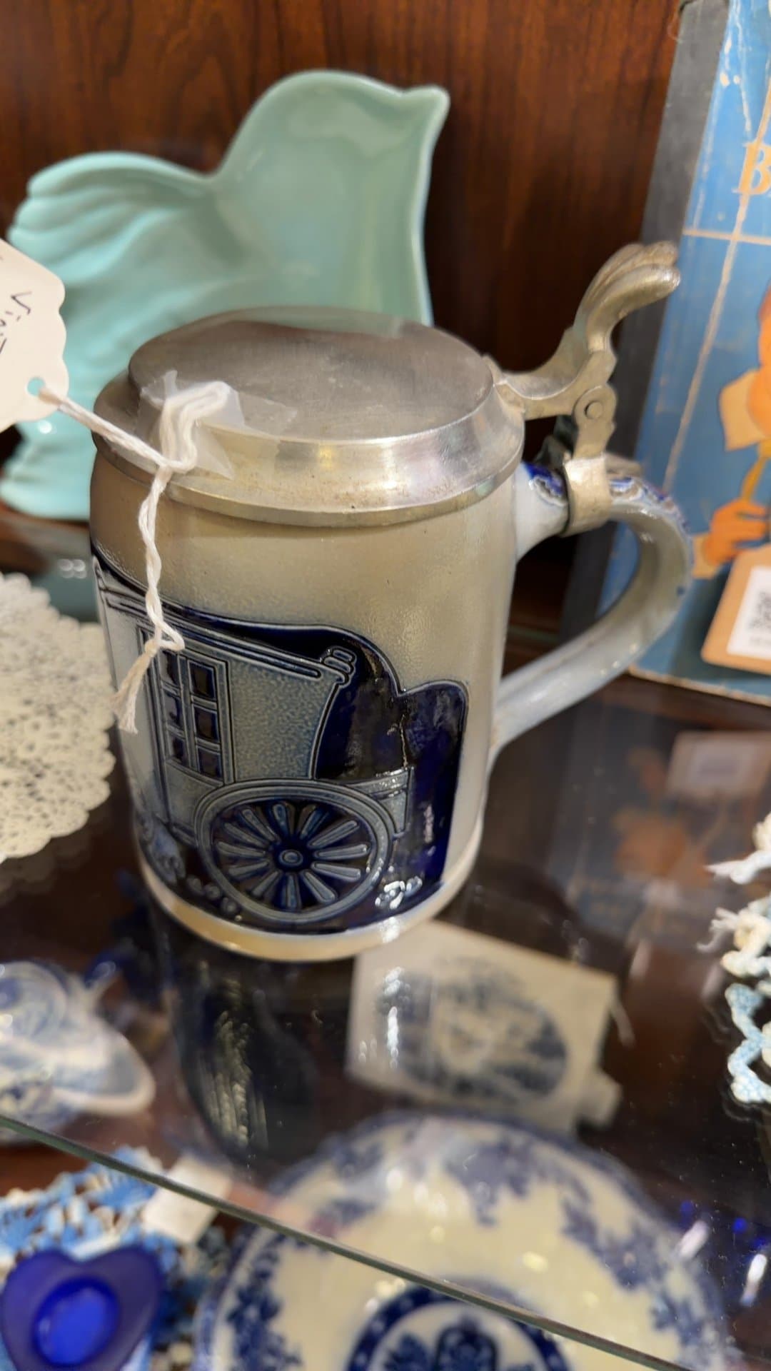Vintage West German Reinhold Merkelbach Salt Glazed Stoneware Beer Stein - Image 1