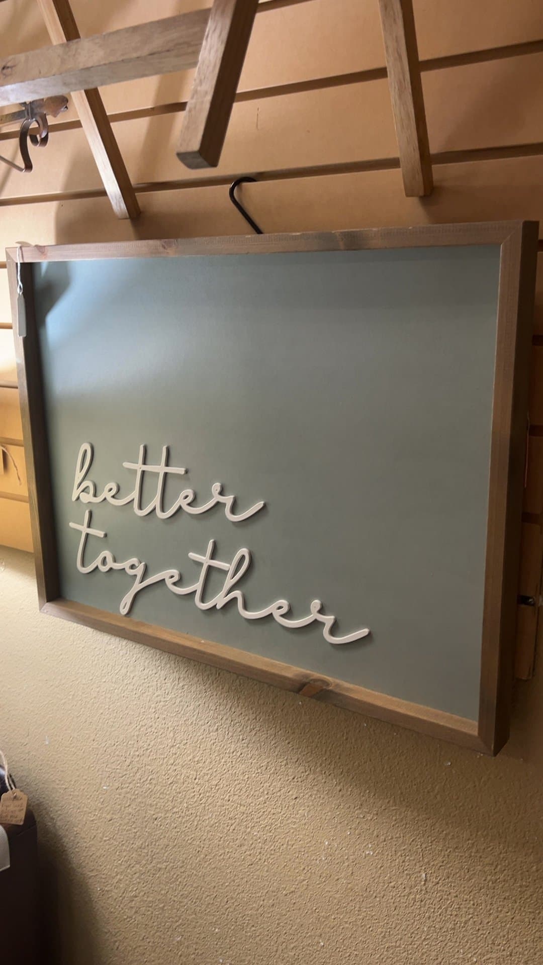Better Together Wooden Wall Sign - Image 1