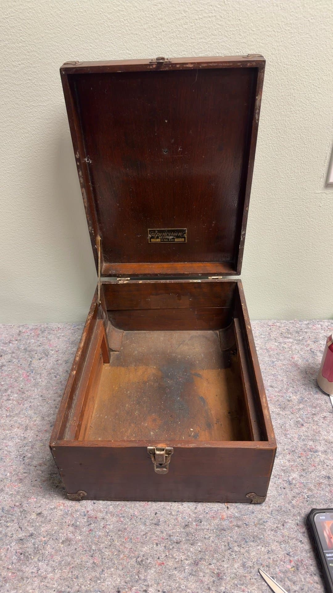 Vintage Wooden Storage Trunk - Image 1