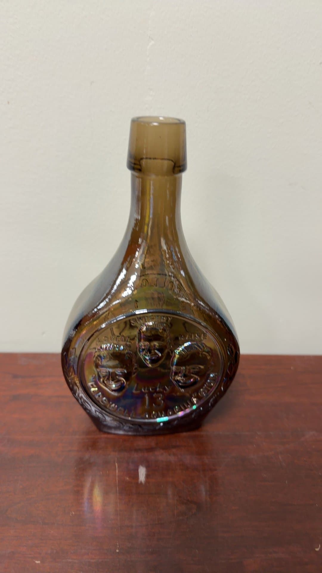 Vintage Apollo XIII Commemorative Glass Bottle - Image 1