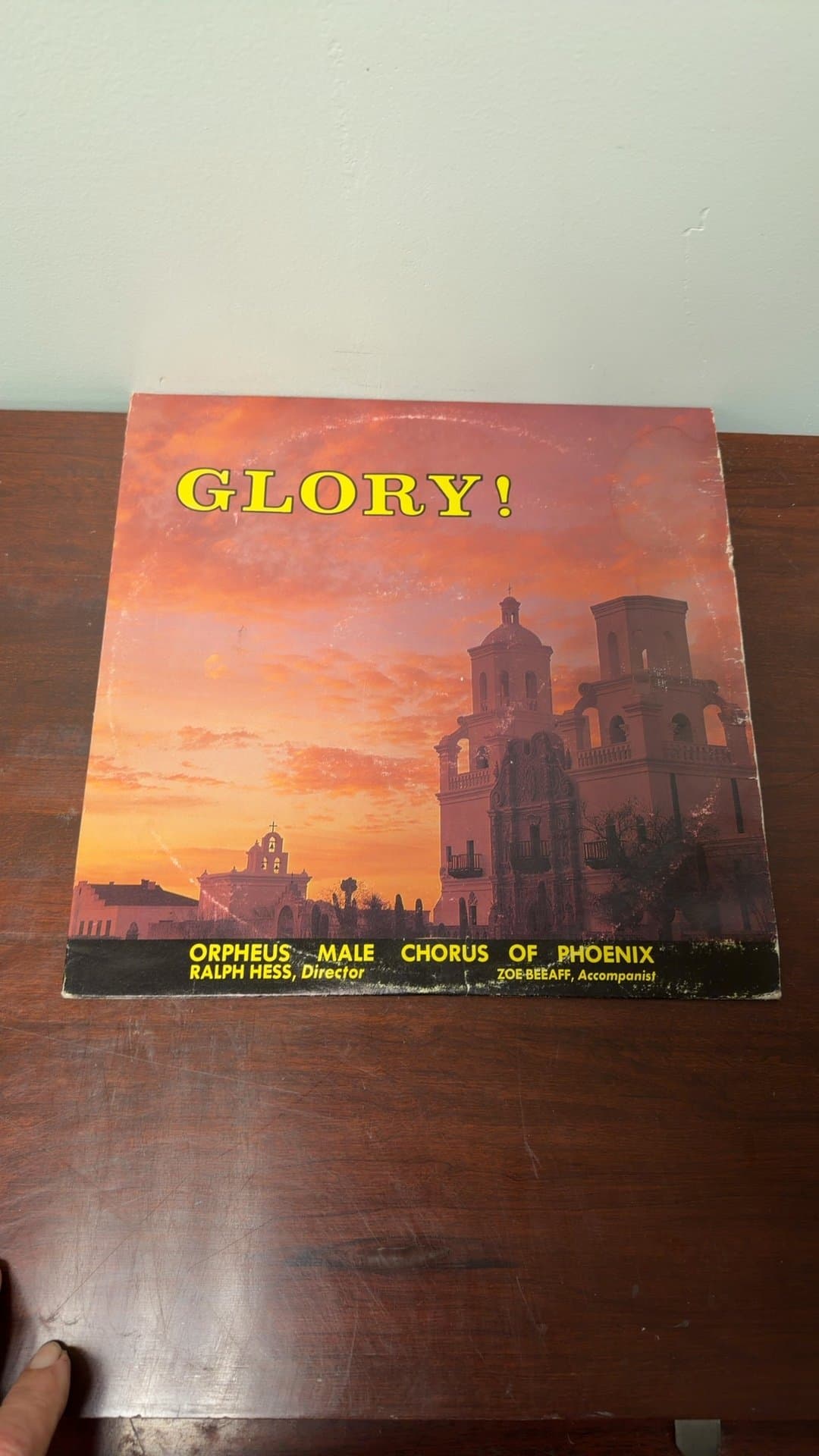 Glory! by Orpheus Male Chorus of Phoenix Vinyl Record - Image 1