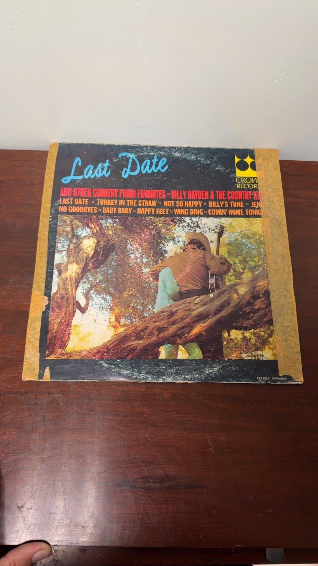 Last Date Vinyl Record by Billy Hayden & The Country Keys - Image 1