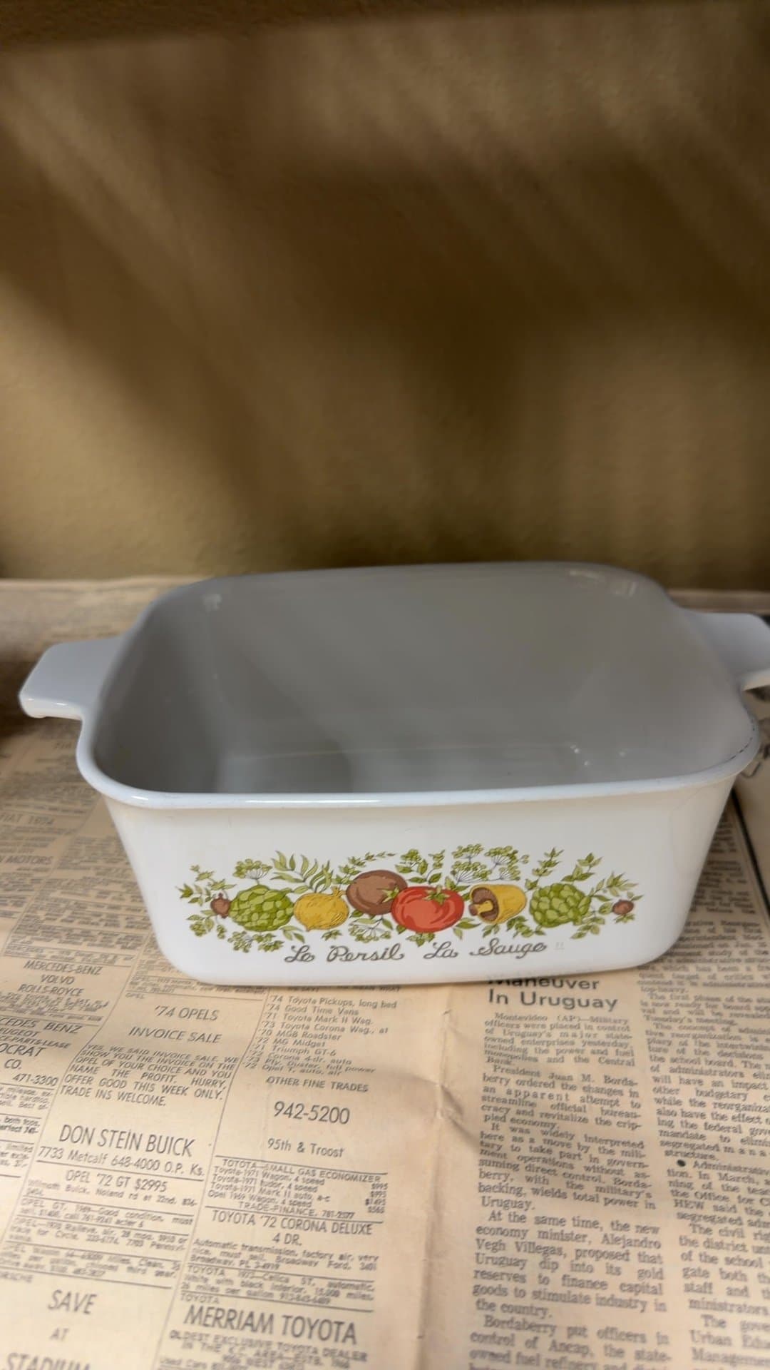 Vintage Corning Ware "Spice of Life" rectangle dish - Image 1