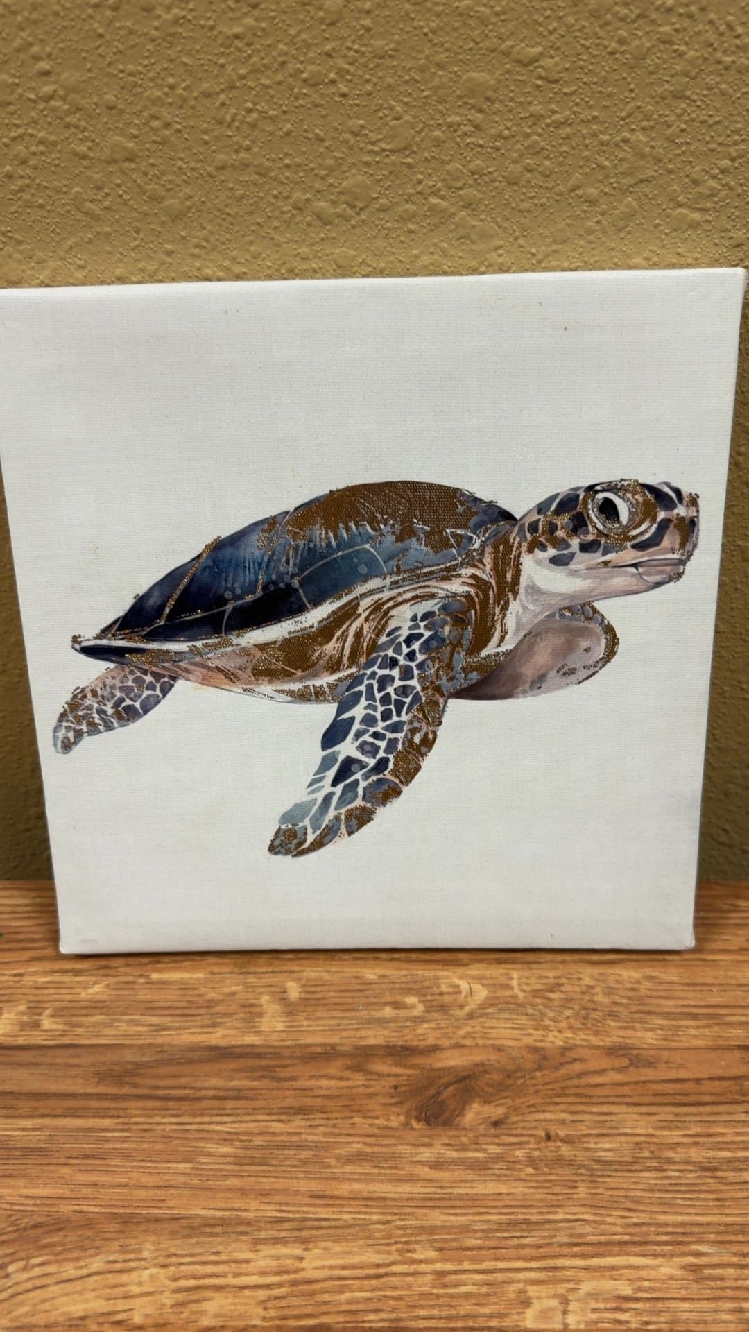 Sea Turtle Canvas Painting - Image 1
