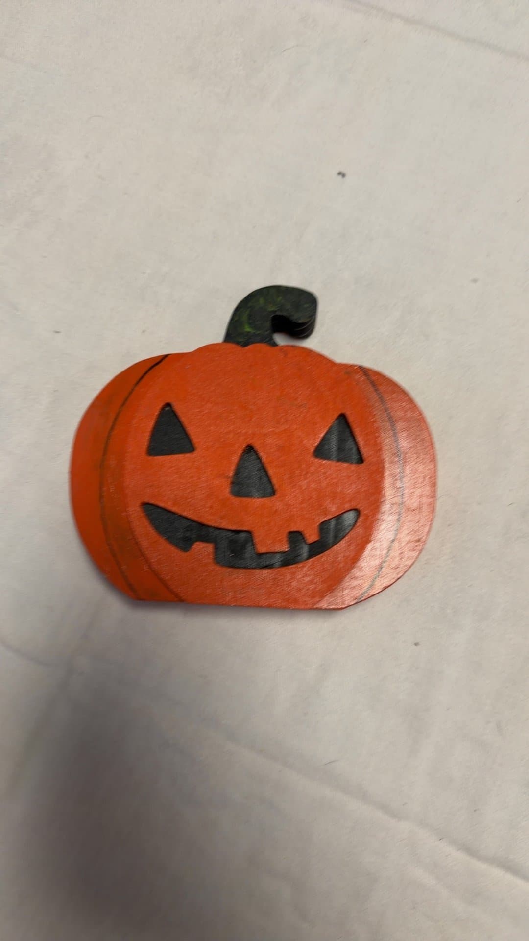 Wooden Jack-O'-Lantern Halloween Wall Hanging Decor - Image 1