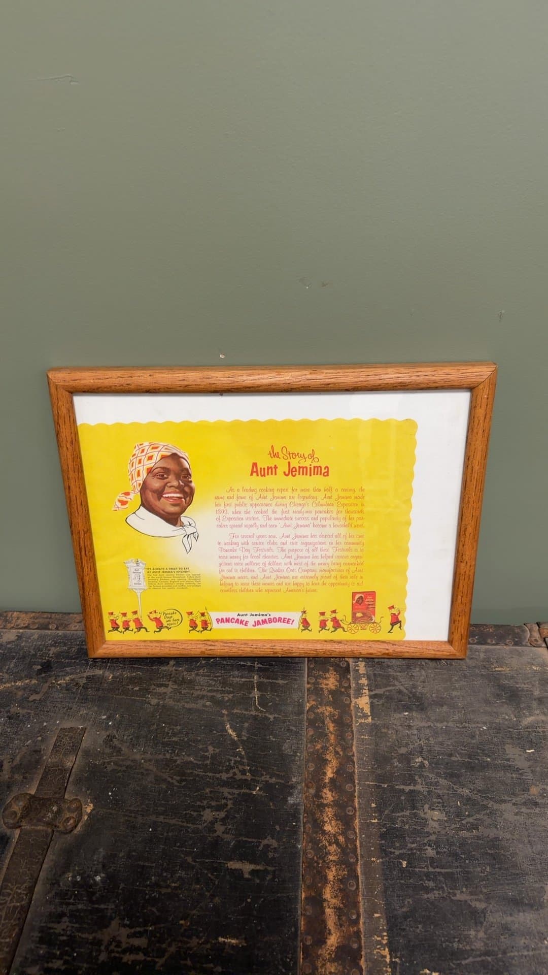 Framed Aunt Jemima Advertisement - Image 1