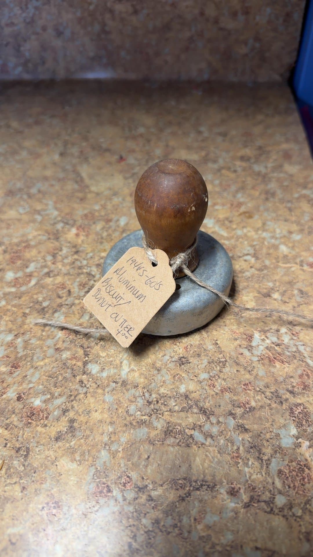 Vintage Aluminum Biscuit Donut Cutter - Image 1
